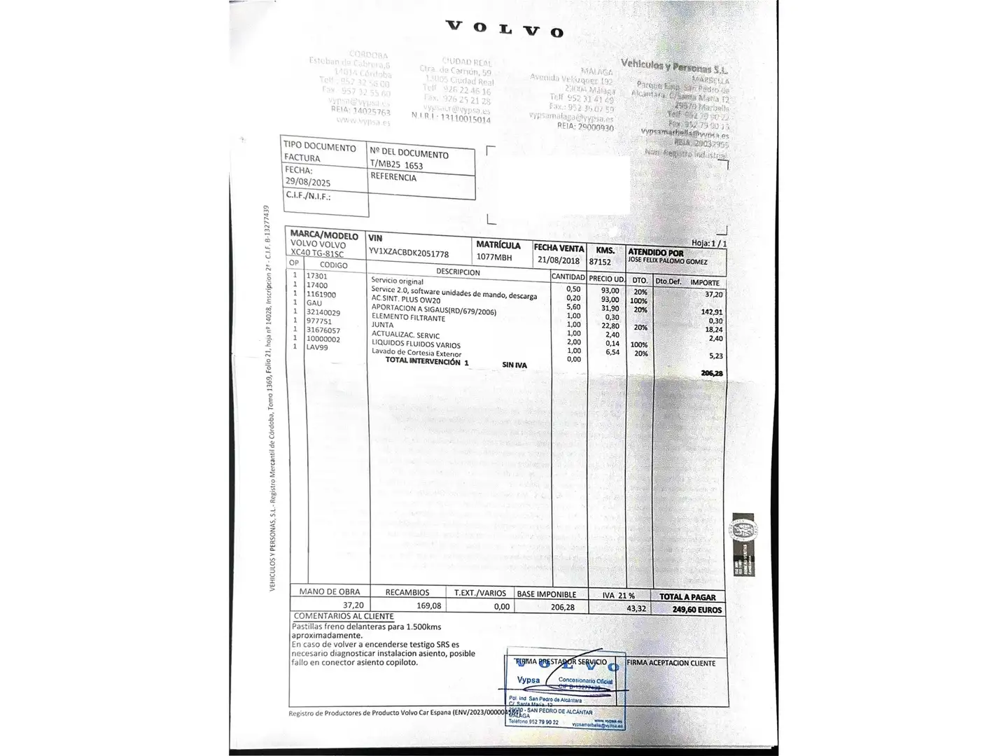 Foto Volvo XC40 Volvo XC40 T4 R-Design Auto (190 CV)