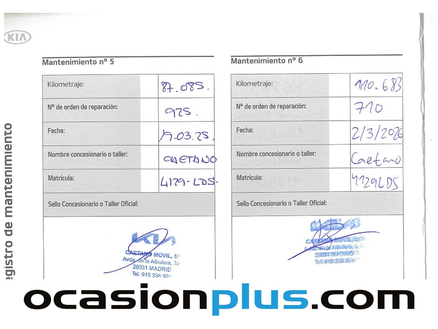 Foto del mantenimiento del KIA Ceed Kia Ceed 1.4 T-GDi Tech (140 CV)