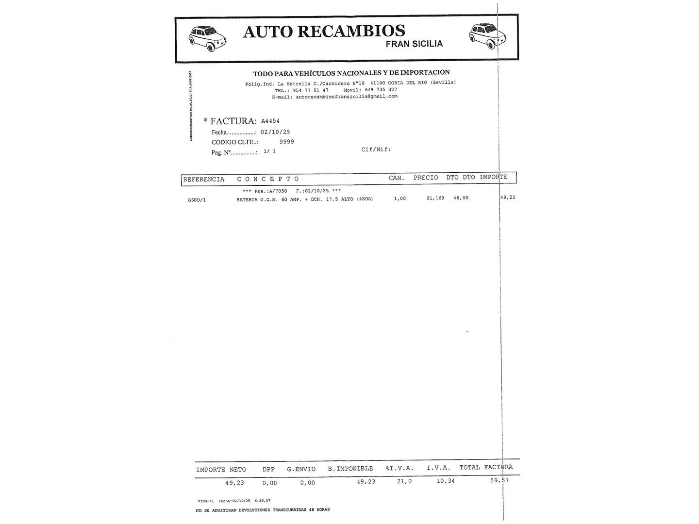Foto del mantenimiento del Peugeot 2008 Peugeot 2008 PureTech 82 S&S Style (82 CV)