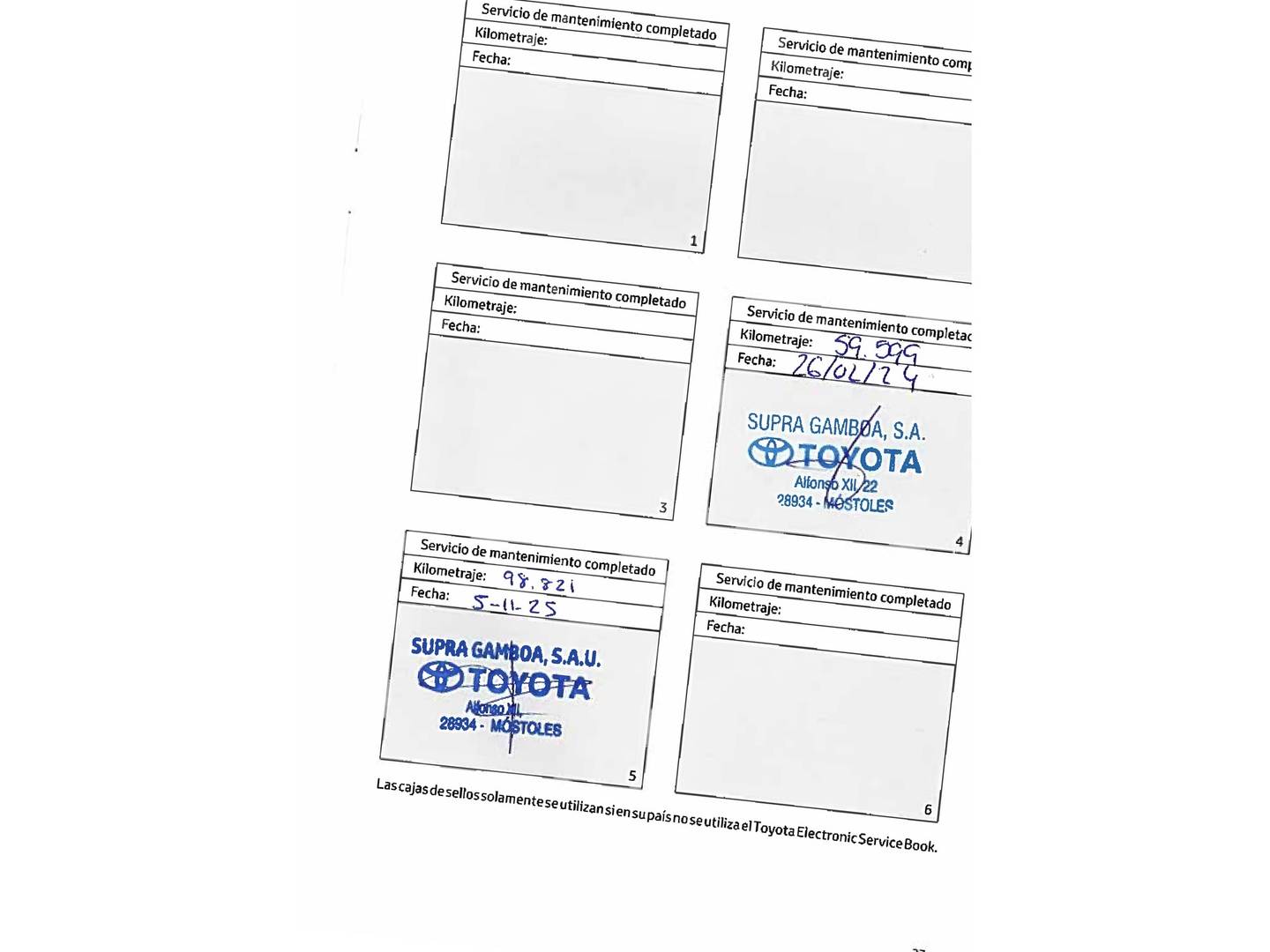 Foto del mantenimiento del Toyota Corolla Toyota Corolla Touring Sport 125H Active (122 CV)