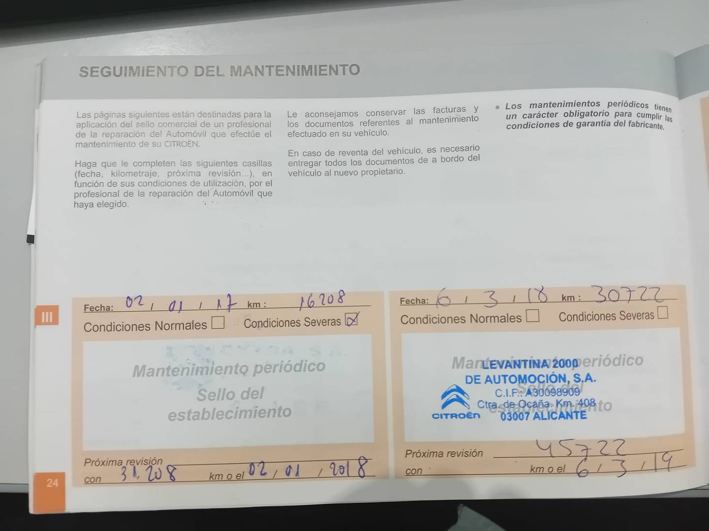 Foto del mantenimiento del Citroën C4 Citroën C4 PureTech 130 S&S Feel Edition (130 CV)
