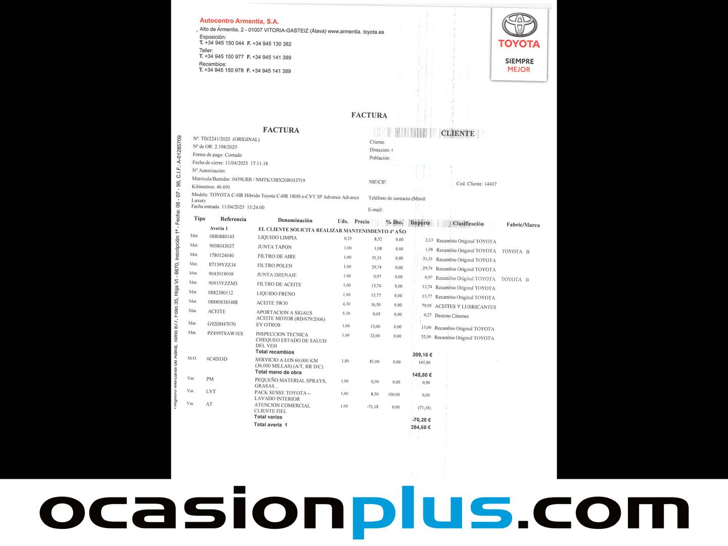 Foto Toyota C-HR Toyota C-HR 180H Advance Luxury (184 CV)