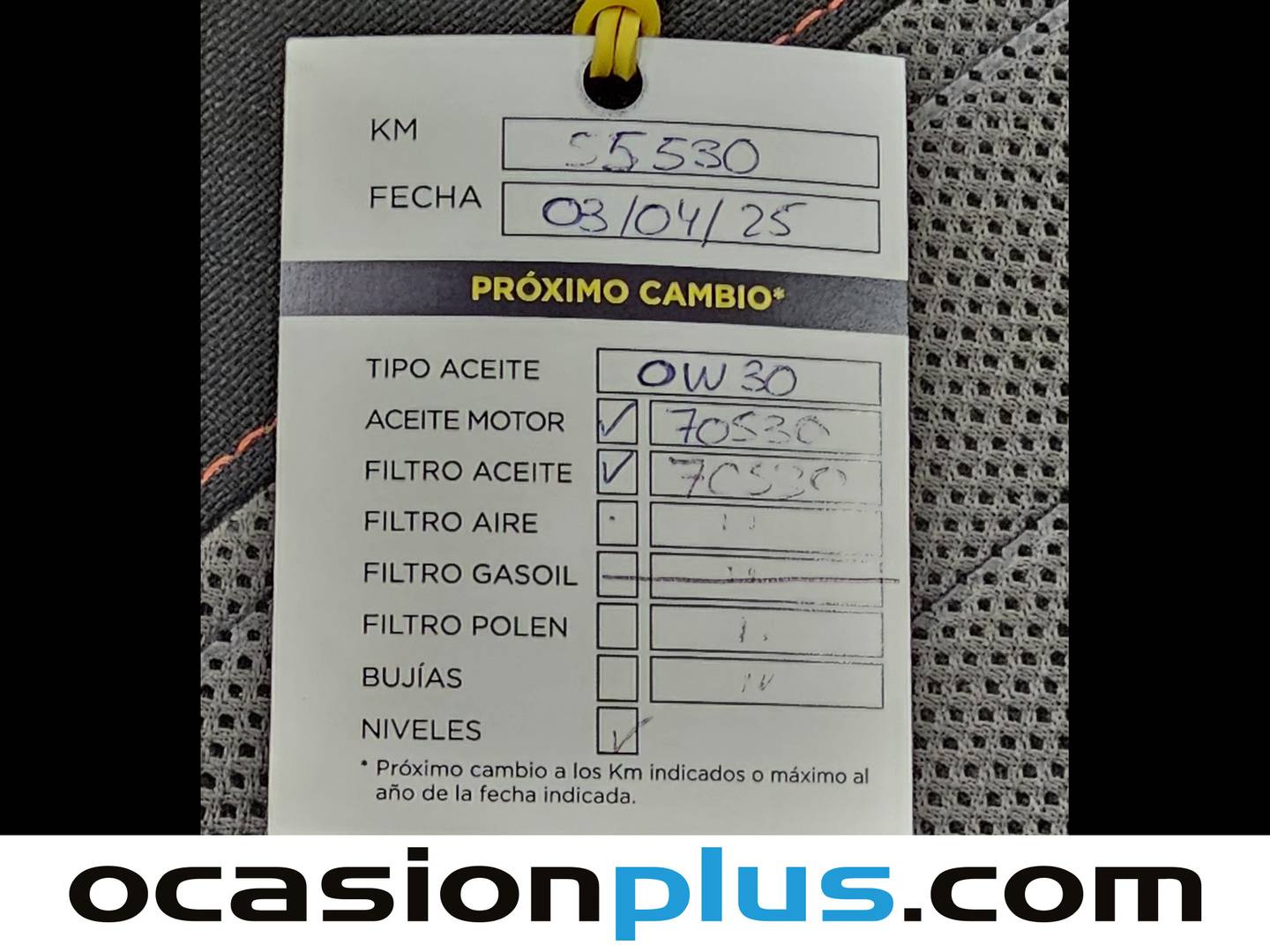 Foto del mantenimiento del Citroën C3 Aircross Citroën C3 Aircross PureTech 110 S&S Feel (110 CV)