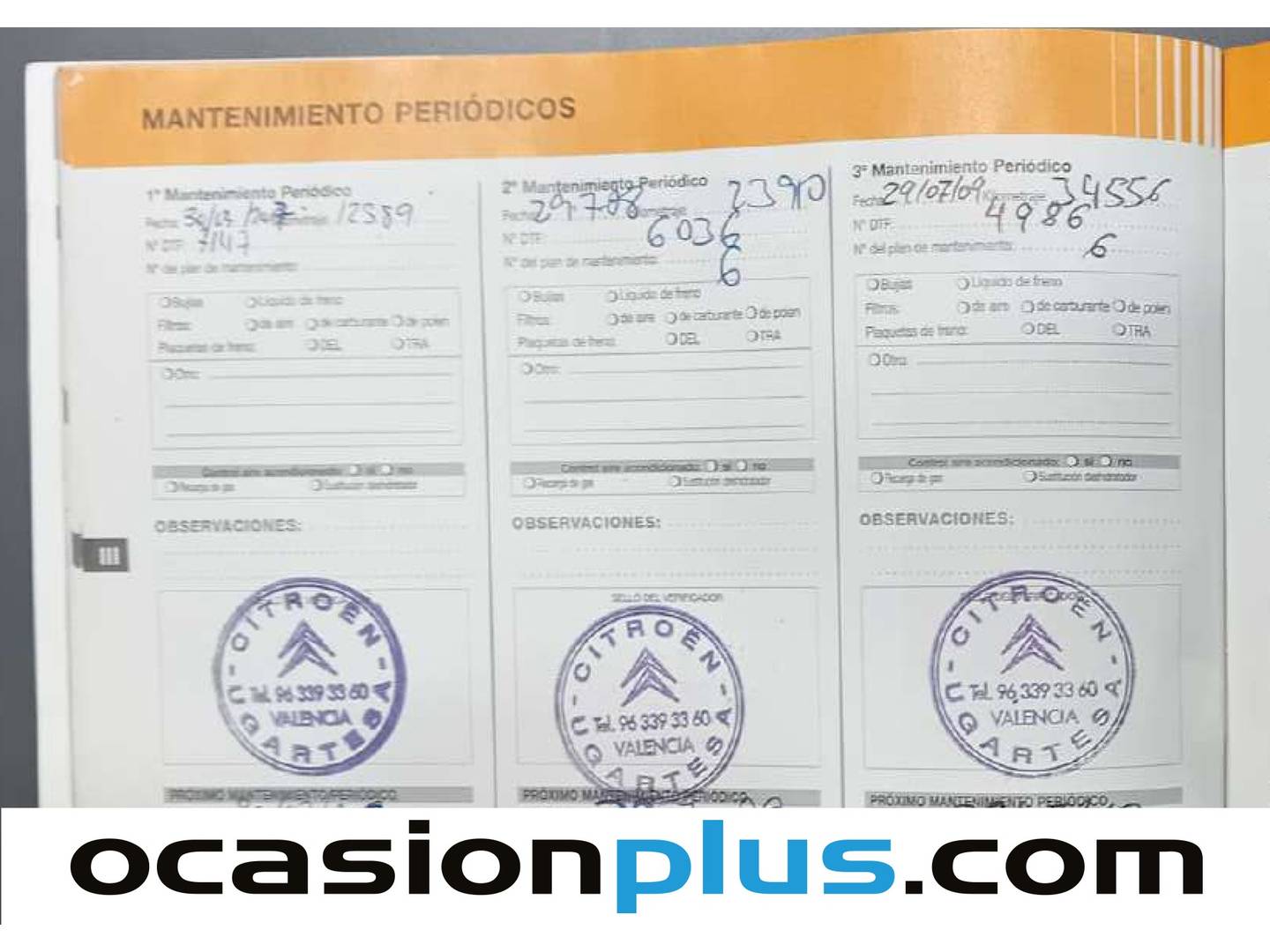 Foto del mantenimiento del Citroën Xsara Picasso Citroën Xsara Picasso 1.6 SX Top (110 CV)
