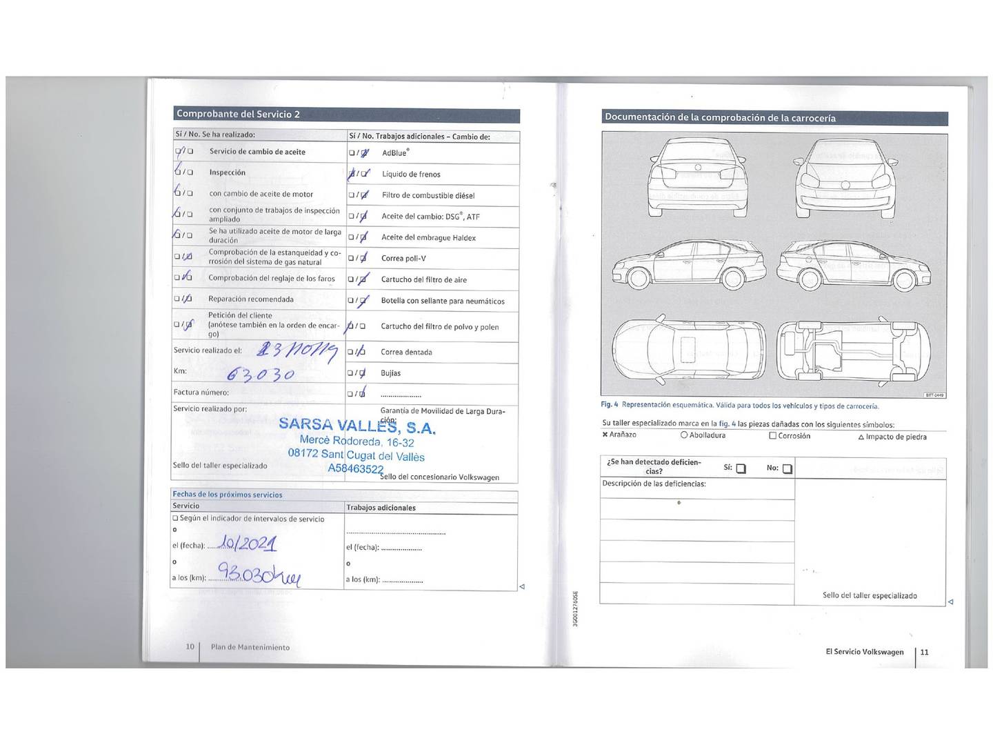 Foto del mantenimiento del Volkswagen Golf Volkswagen Golf GTD 2.0 TDI BMT (184 CV)