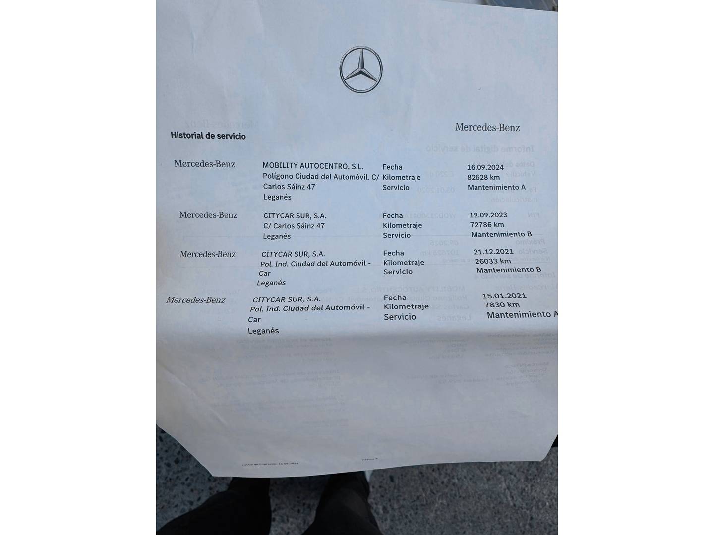 Foto del mantenimiento del Mercedes Clase E Mercedes Clase E 220 d (194 CV)