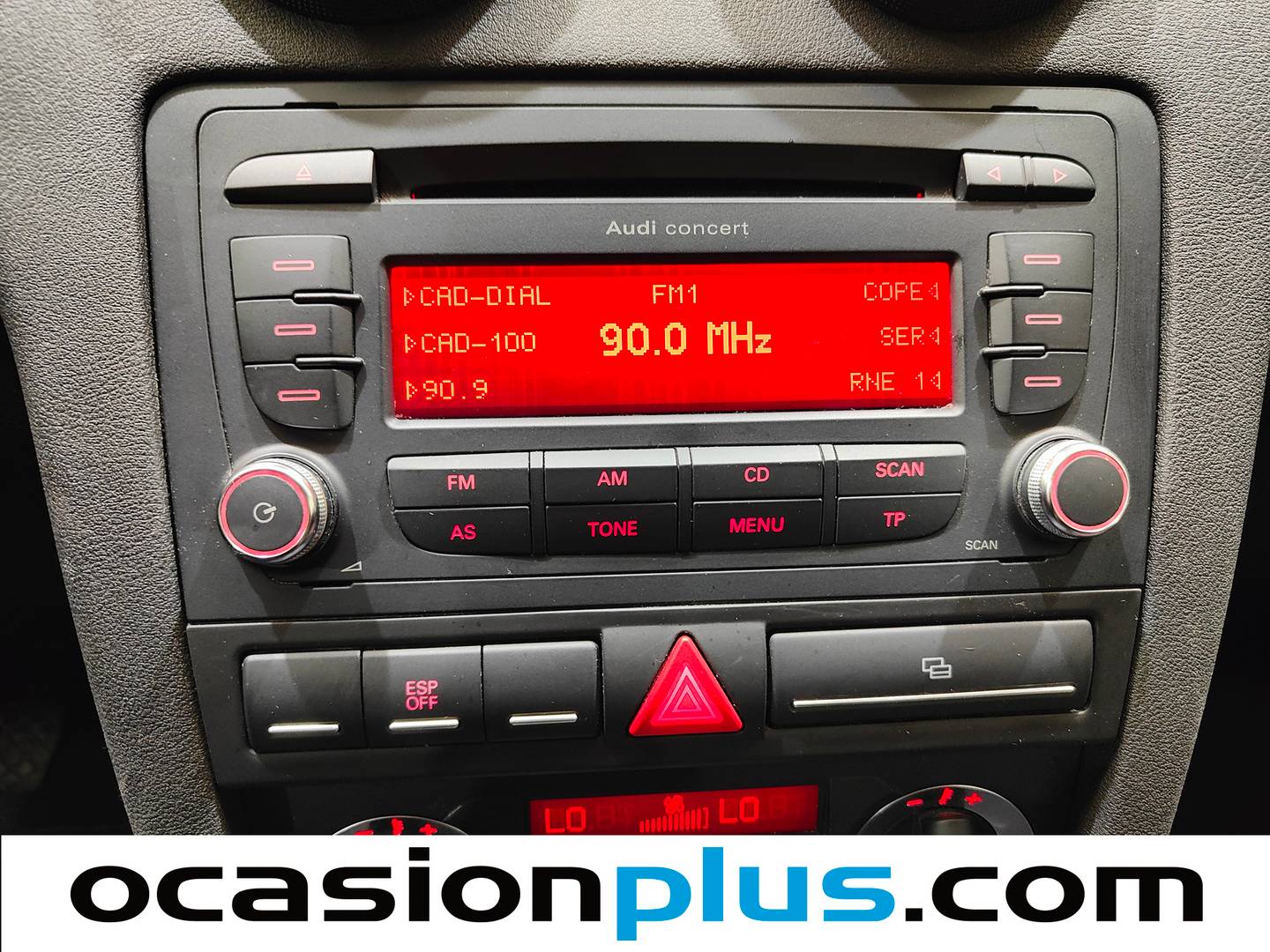 Extras del Audi A3 Audi A3 Sportback Ambition 1.6 (102 CV)