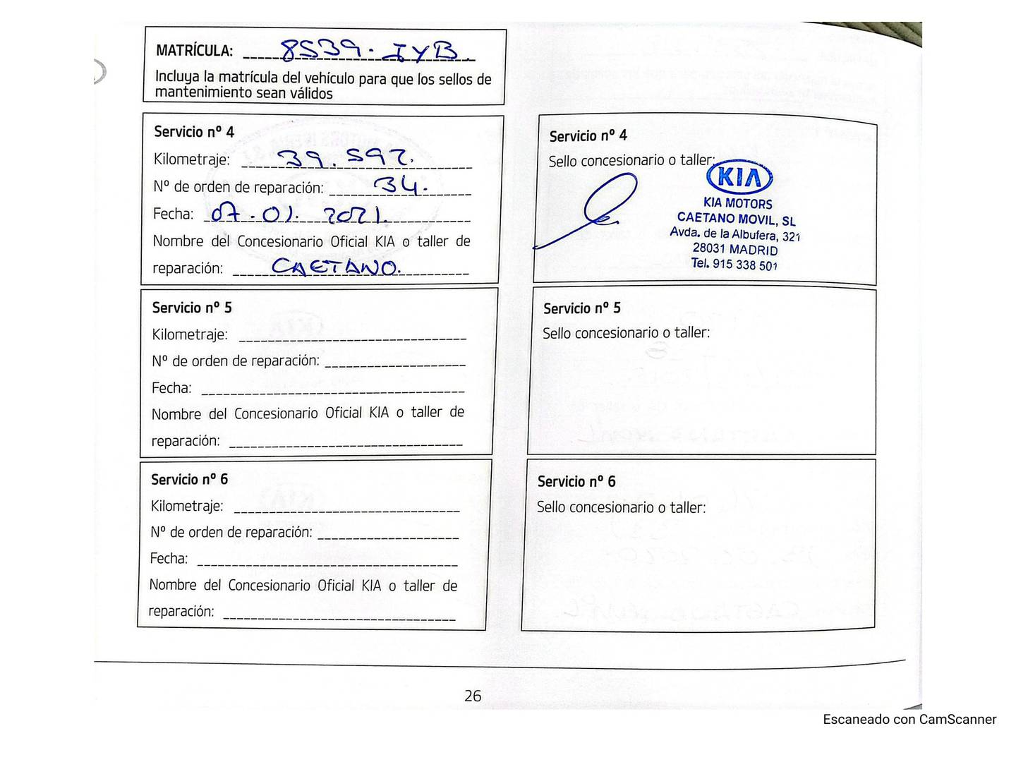 Foto del mantenimiento del Toyota C-HR Toyota C-HR 1.8 125H Advance (122 CV)