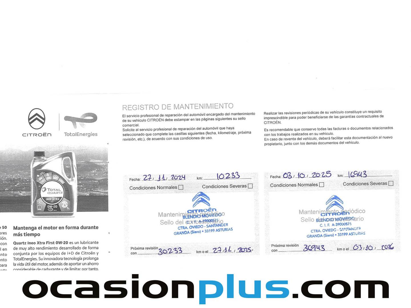 Foto del mantenimiento del Citroën C3 Citroën C3 PureTech 110 S&S Shine (110 CV)