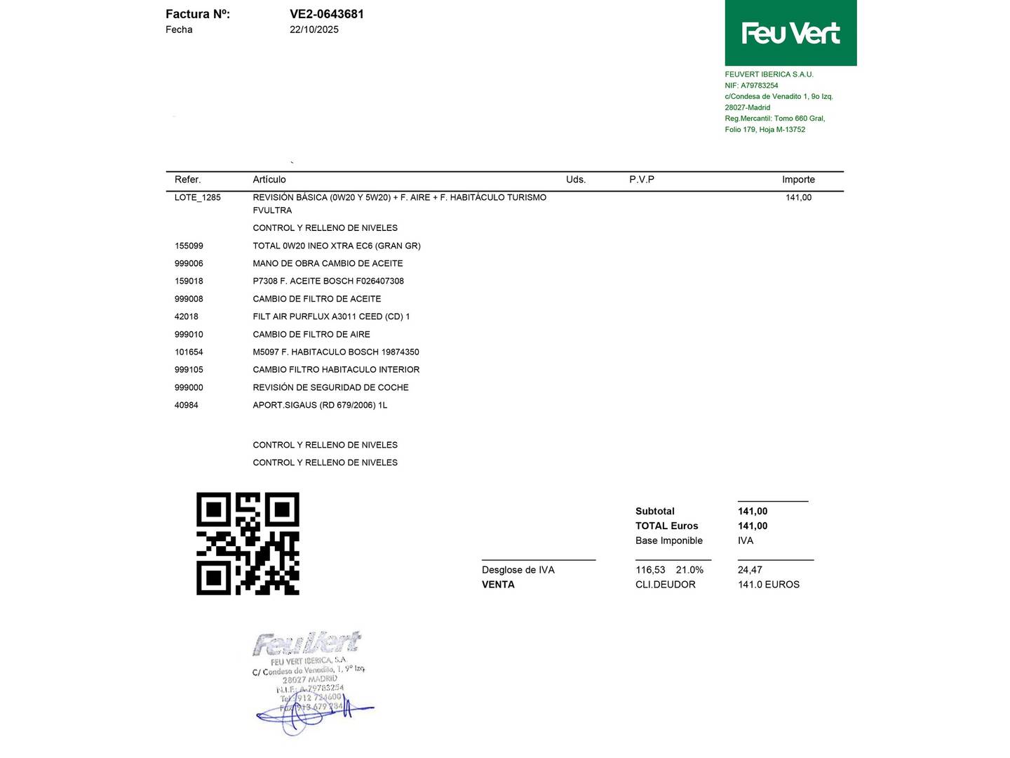 Foto del mantenimiento del KIA Ceed KIA Ceed 1.6 MHEV iMT Drive (136 CV)