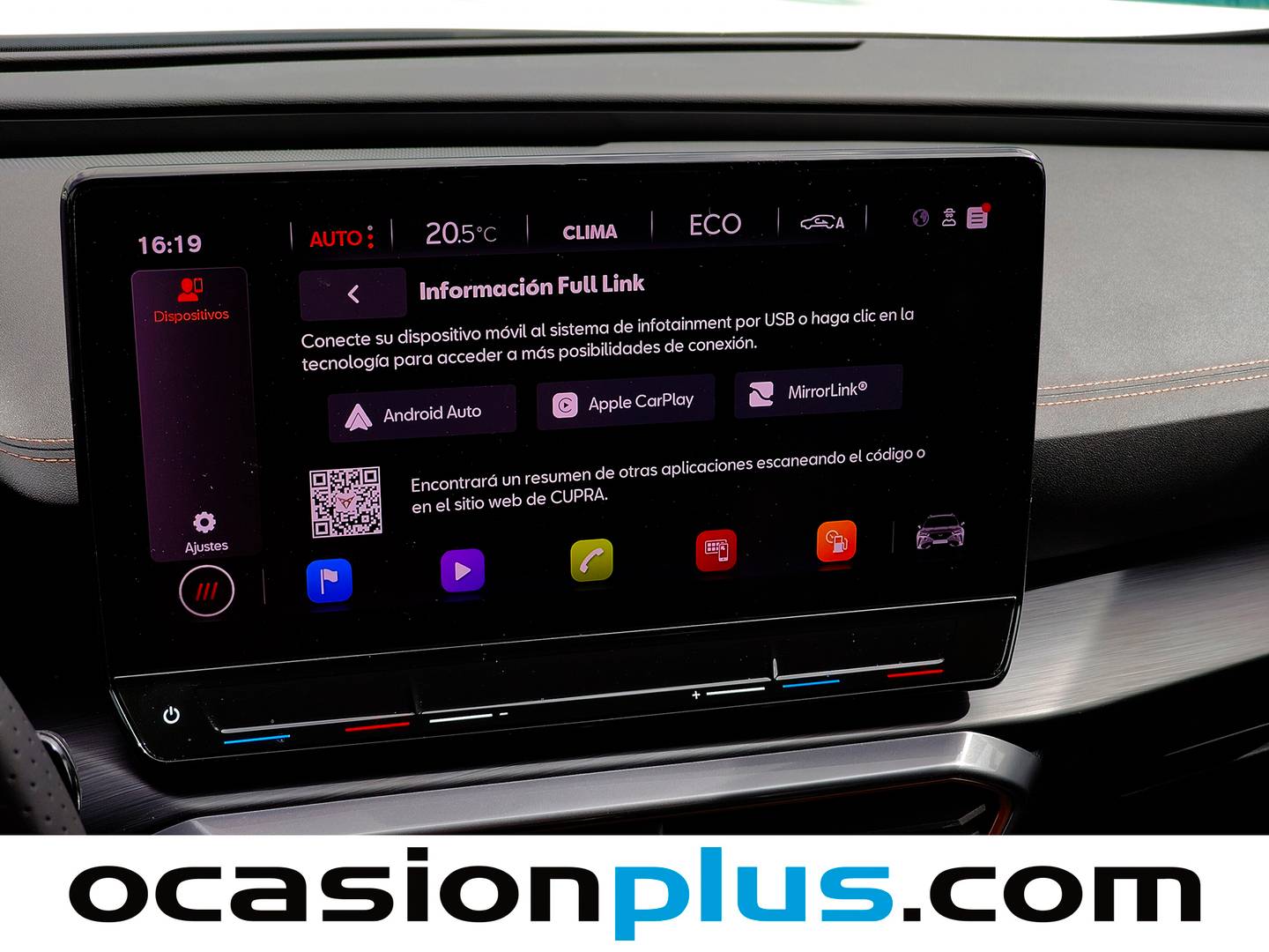 Extras del Cupra Formentor Cupra Formentor 1.4 e-Hybrid DSG (204 CV)