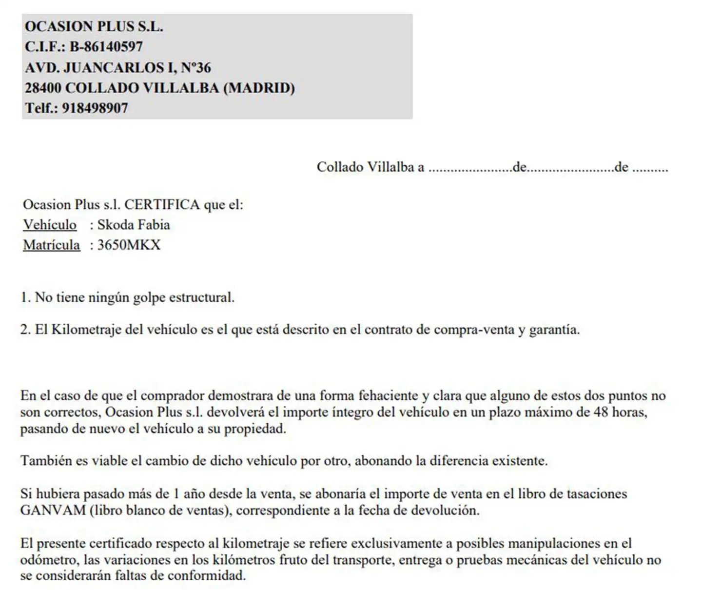 Certificado