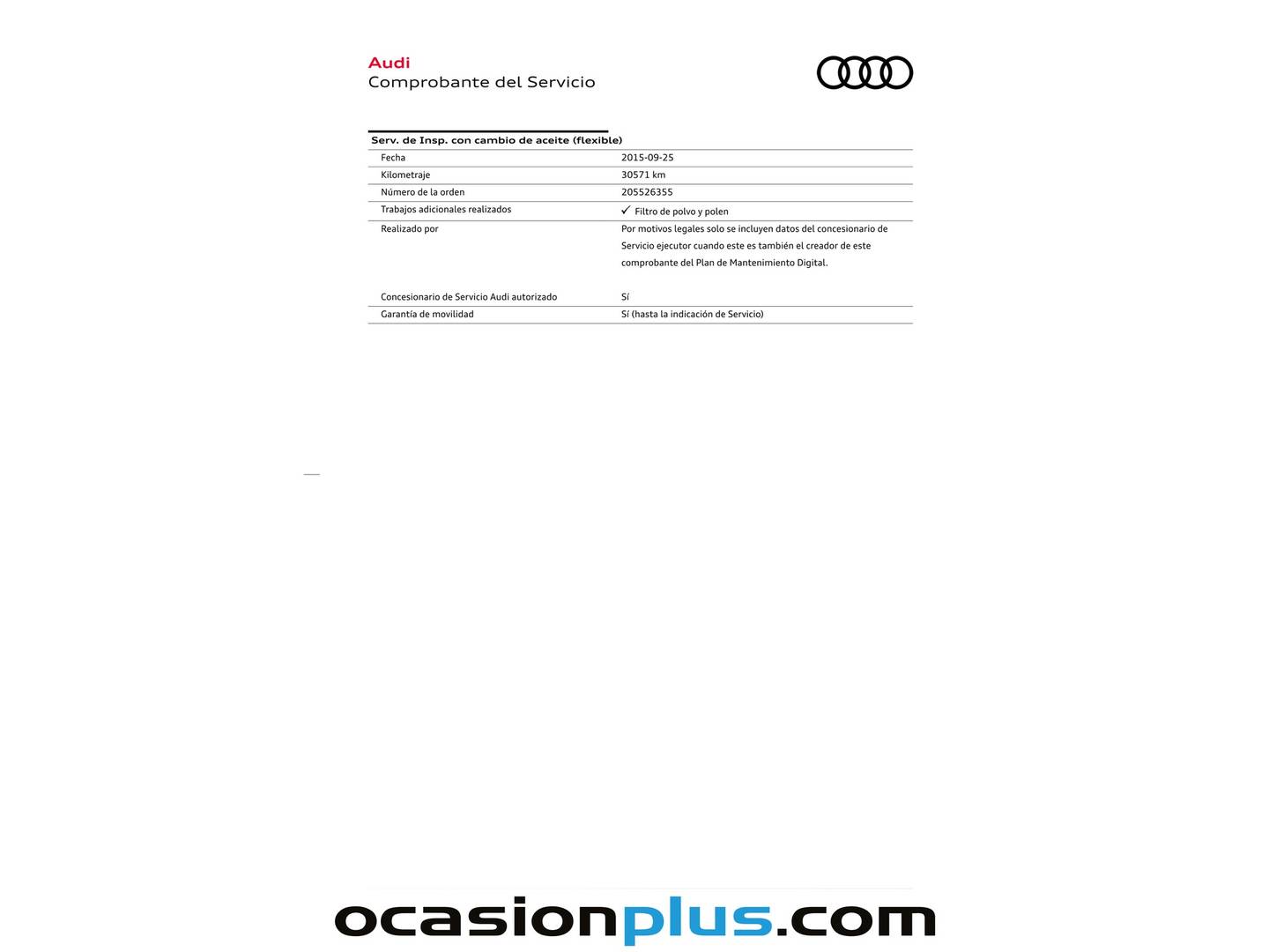 Foto del mantenimiento del Audi A6 Audi A6 Avant 3.0 BiTDI quattro (313 CV) tiptronic Pack S-Line