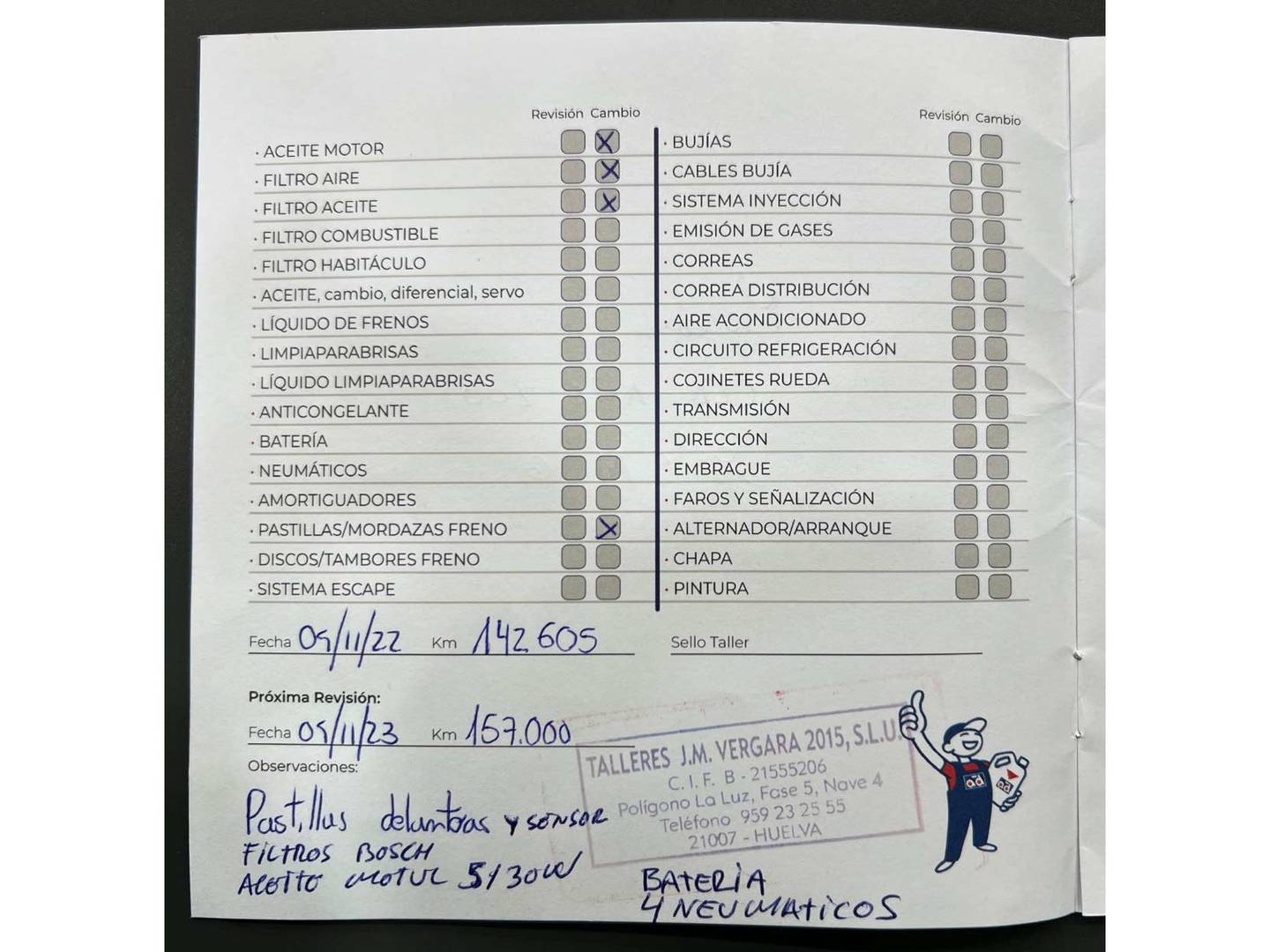 Foto del mantenimiento del Mercedes CLA Mercedes-Benz CLA CLA 200 d (136 CV) Pack AMG