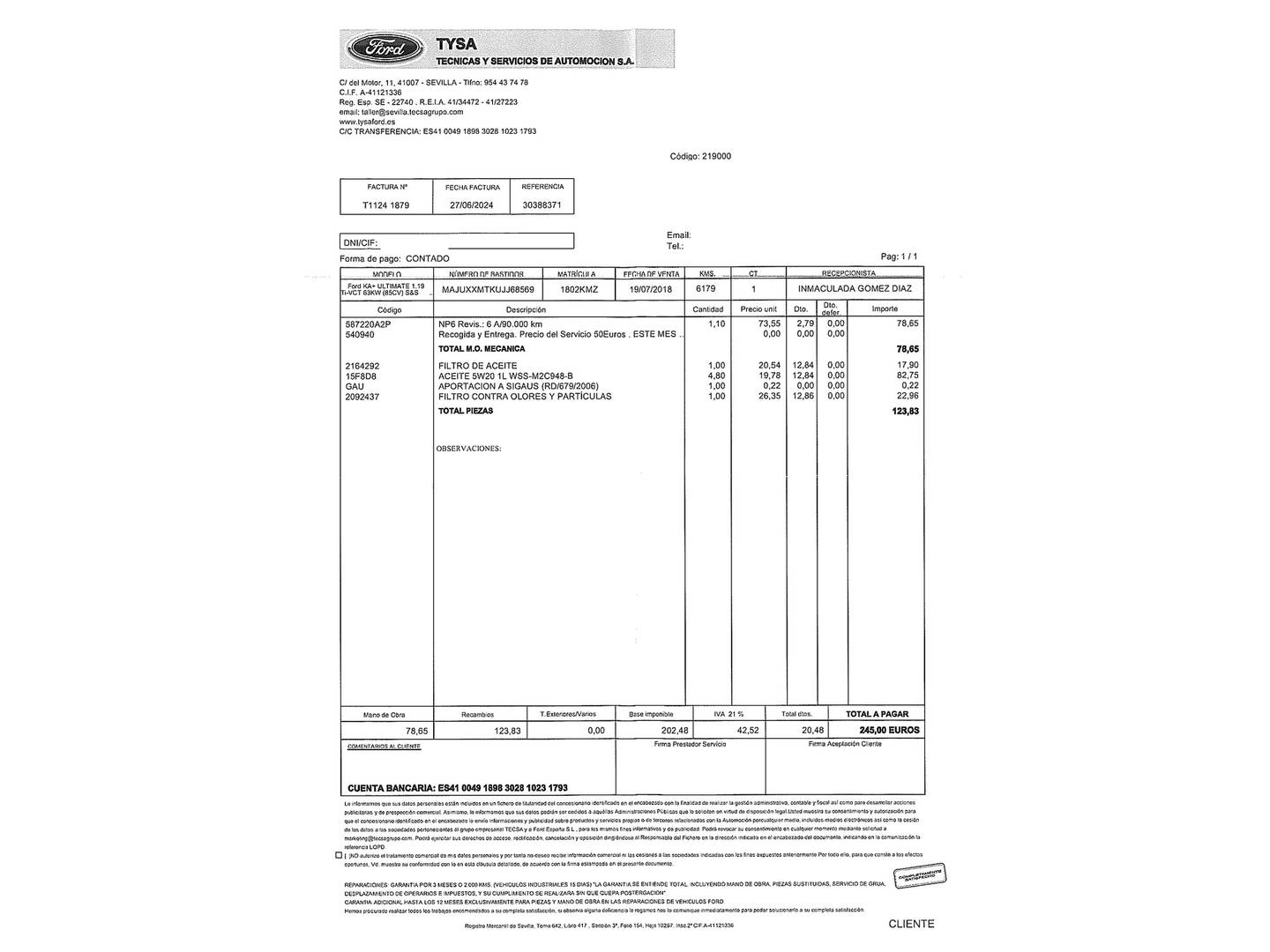Foto Ford Ka+ Ford Ka+ 1.2 Ti-VCT Ultimate (85 CV)