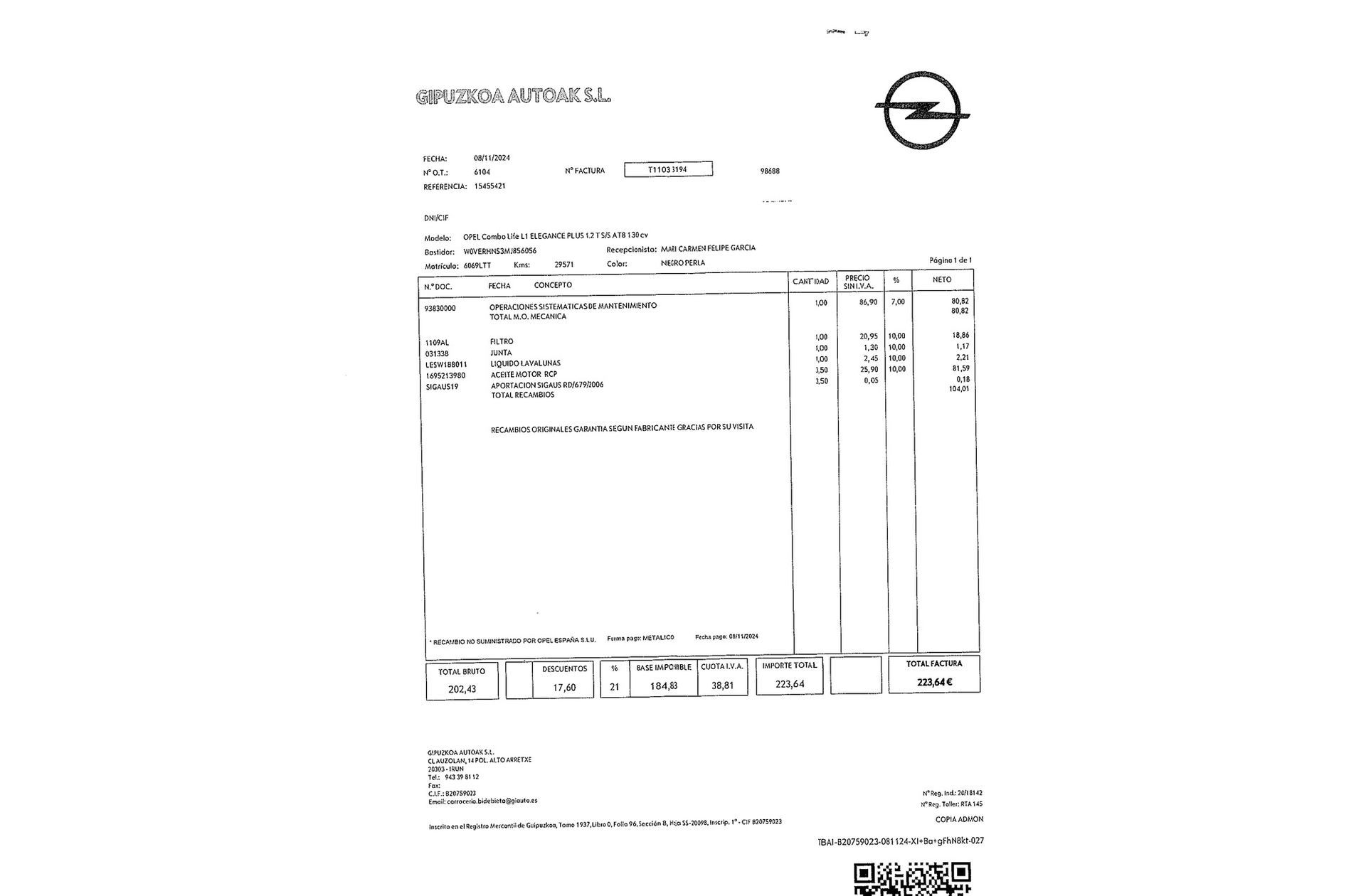 Opel Combo 1.2 T Elegance Plus L - foto 18