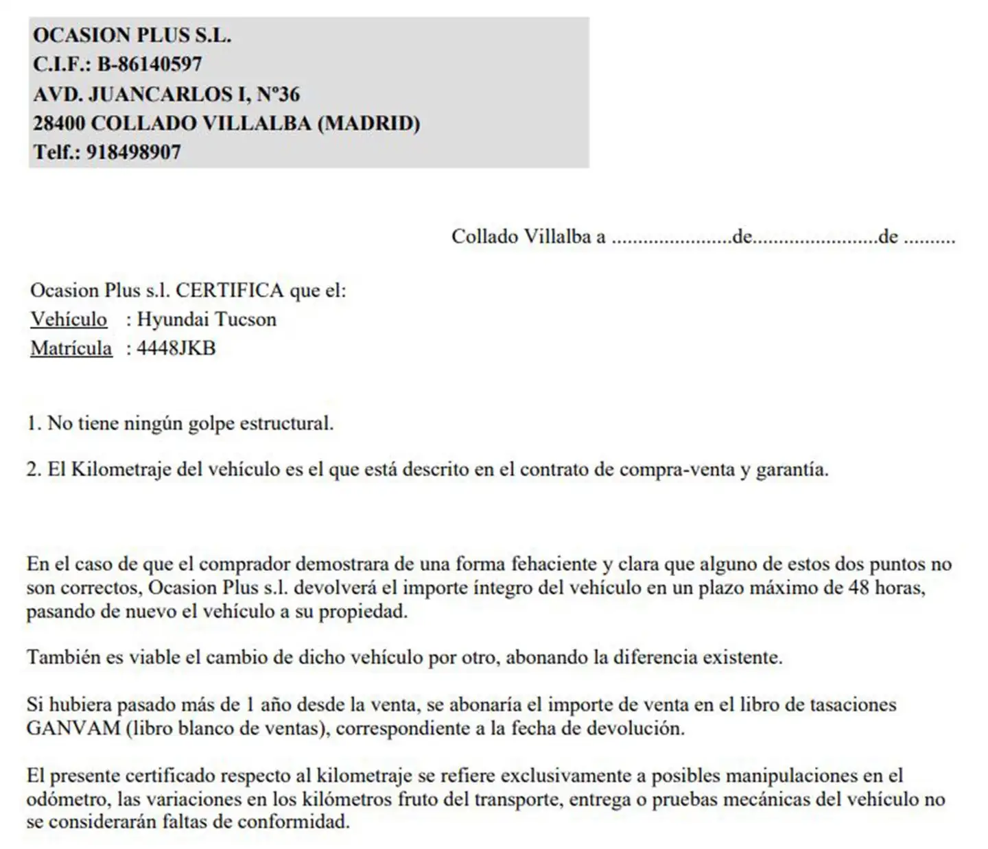 Certificado