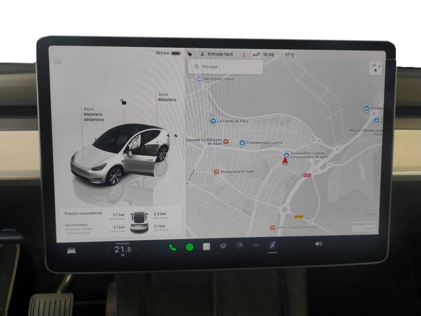 Extras del Tesla Model Y Tesla Model Y Gran Autonomía Tracción Trasera (295 CV)
