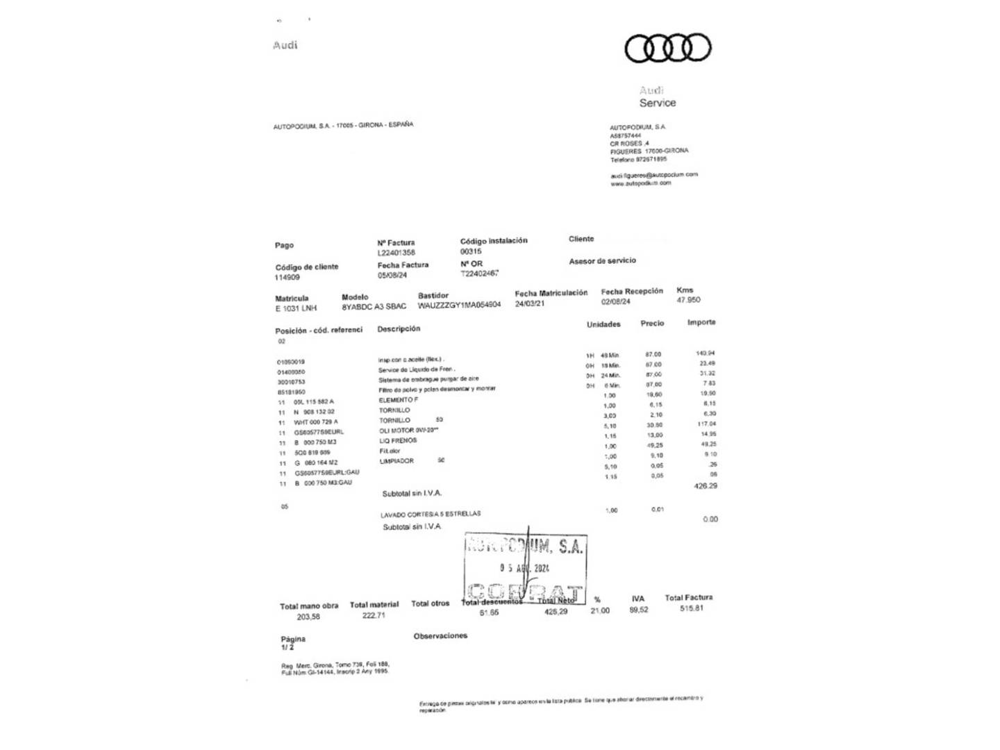 Foto Audi A3 Audi A3 Sportback Sportback Advanced 30 TDI (116 CV)