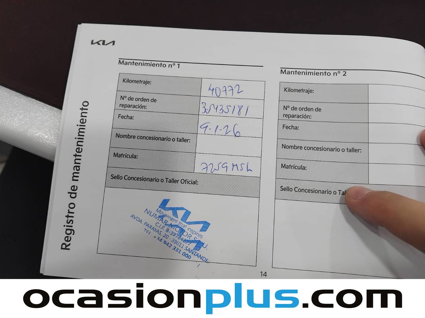 Foto del mantenimiento del KIA Ceed KIA Ceed 1.0 T-GDI Drive (100 CV)