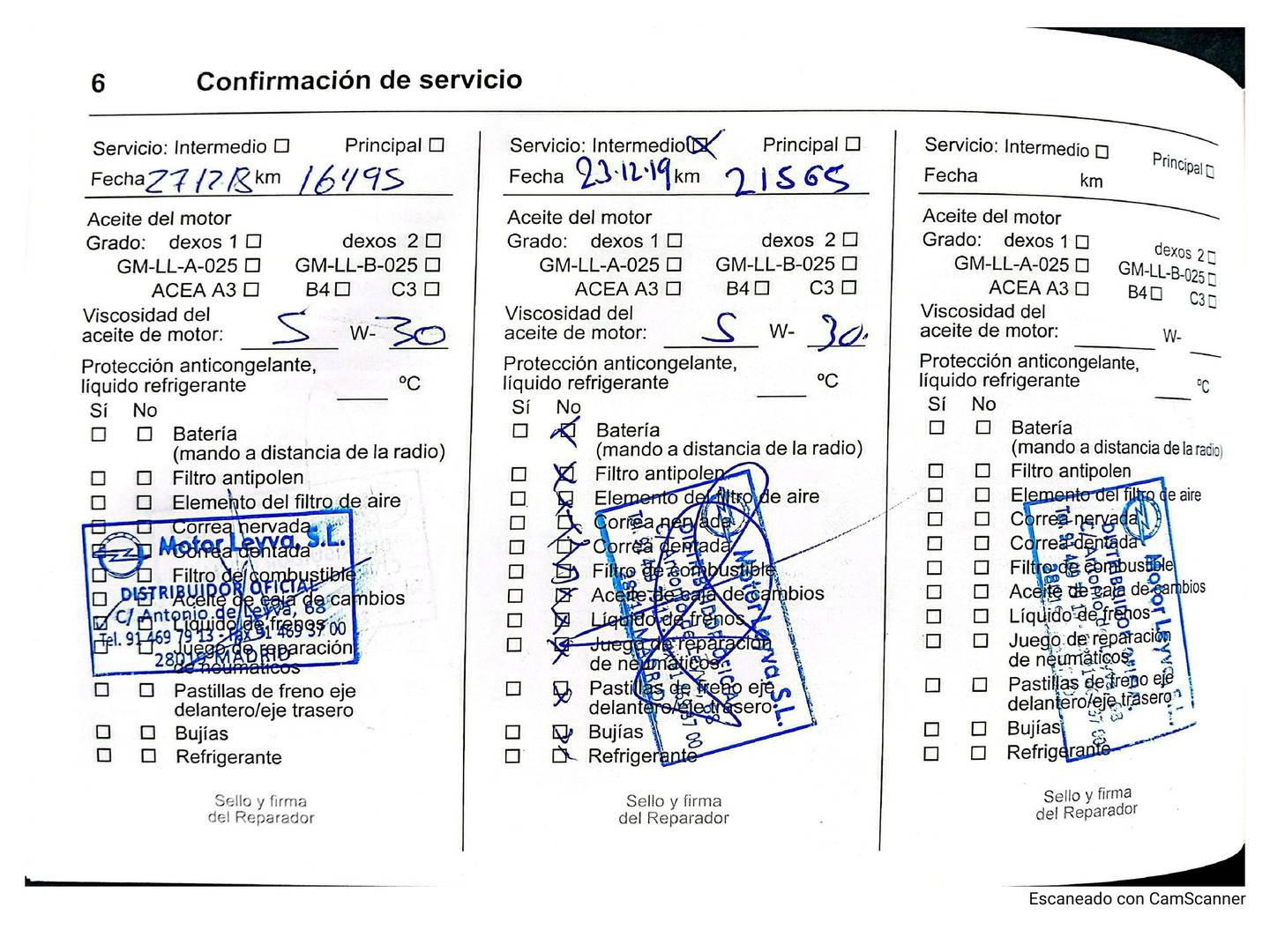Foto del mantenimiento del Opel Mokka X Opel Mokka X 1.6 CDTi S&S Excellence 4X2  (136 CV)