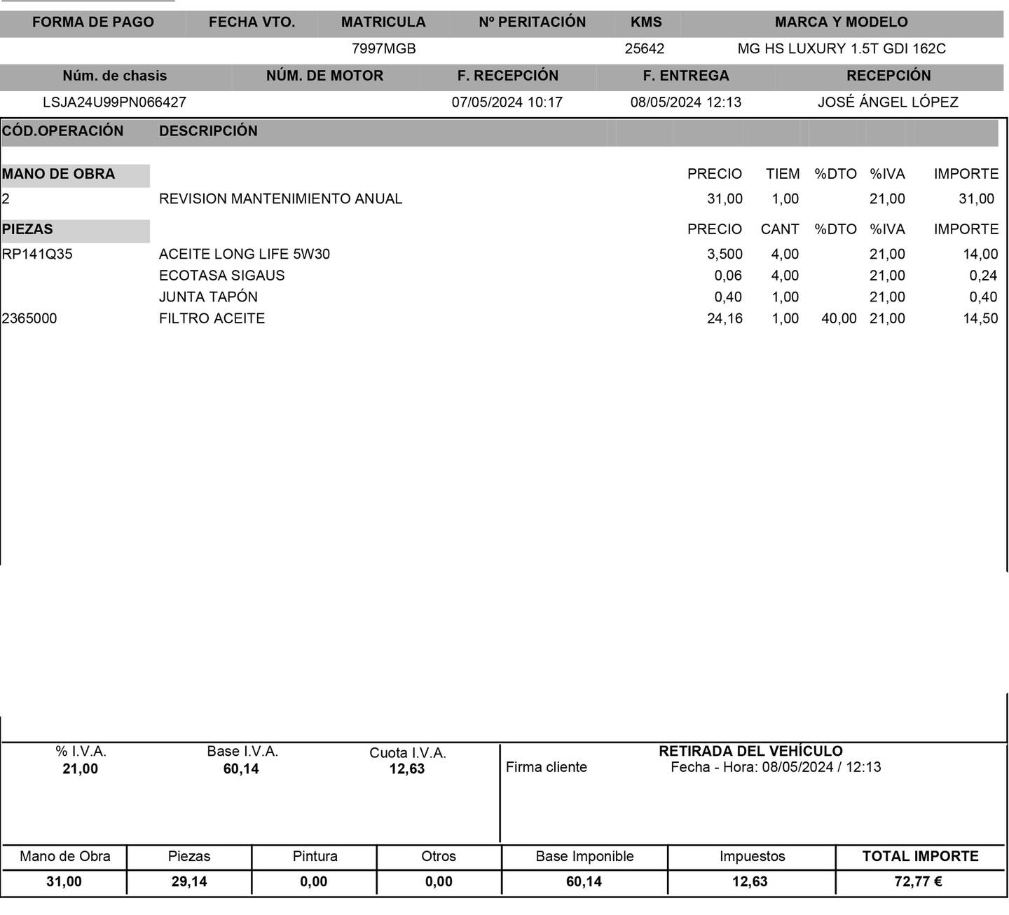 Foto MG HS MG HS 1.5 Turbo GDI Luxury DCT (162 CV)
