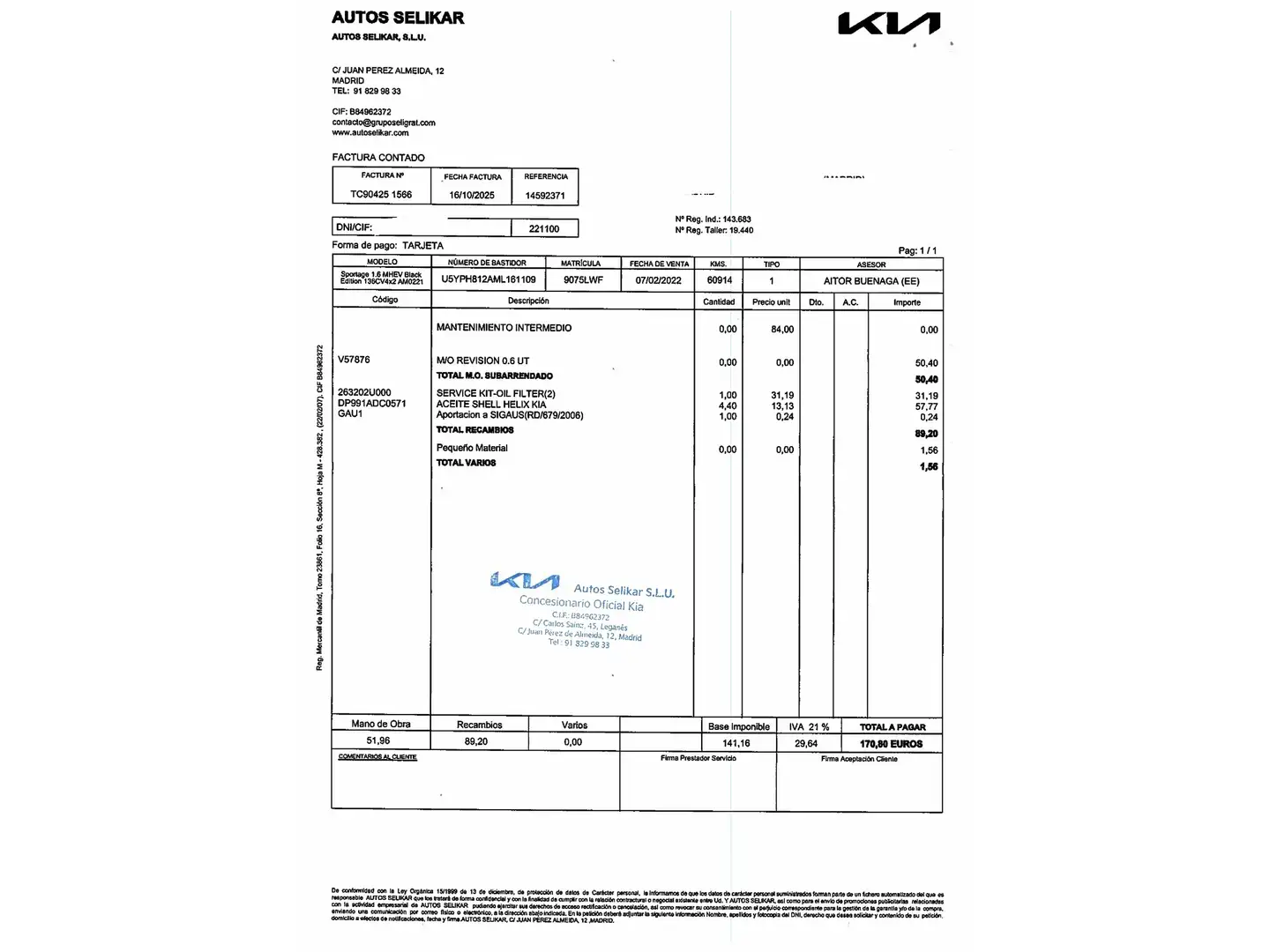 Foto KIA Sportage Kia Sportage 1.6 MHEV Black Edition (136 CV)