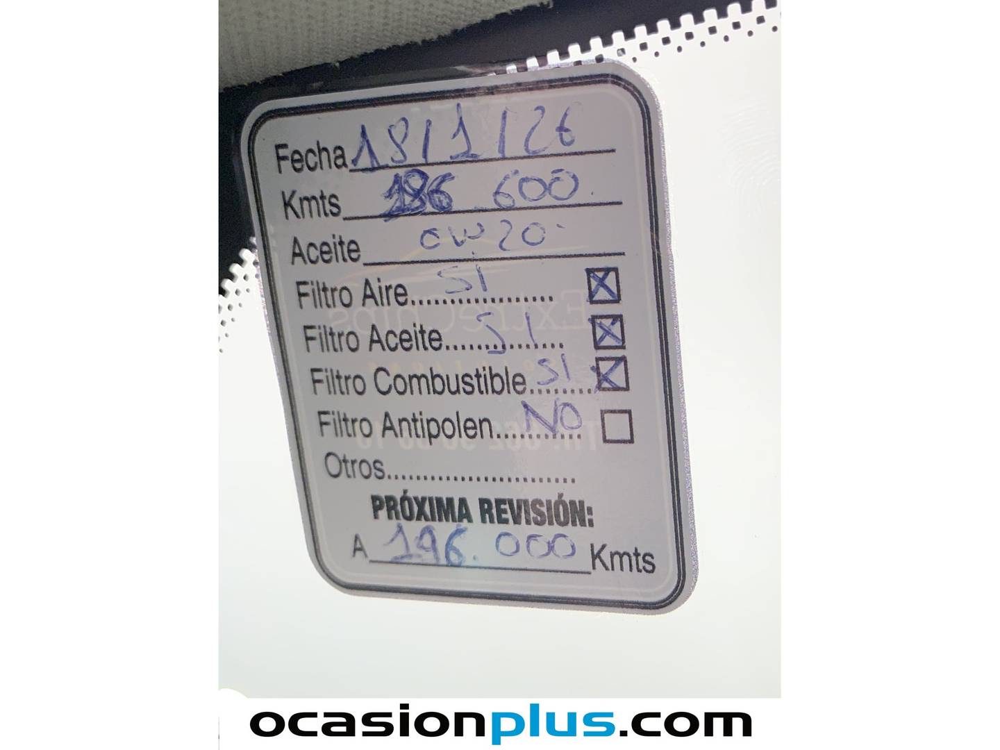 Foto del mantenimiento del Opel Astra Opel Astra 1.6 CDTi Business + (110 CV)