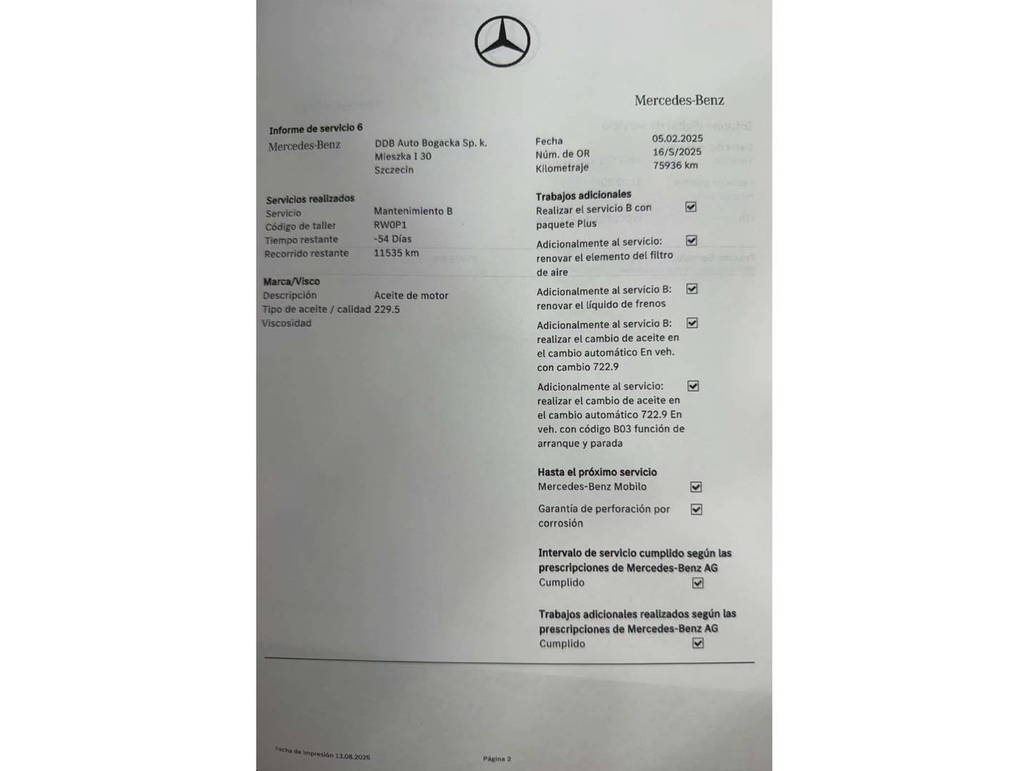 Foto del mantenimiento del Mercedes Clase GLE Coupé Mercedes GLE GLE Coupe 63 S AMG 4Matic (585 CV)