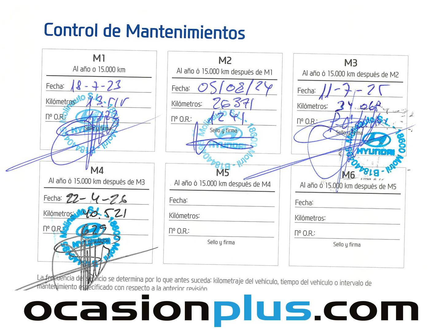 Foto del mantenimiento del Hyundai i20 Hyundai i20 1.0 TGDI Klass (100 CV)