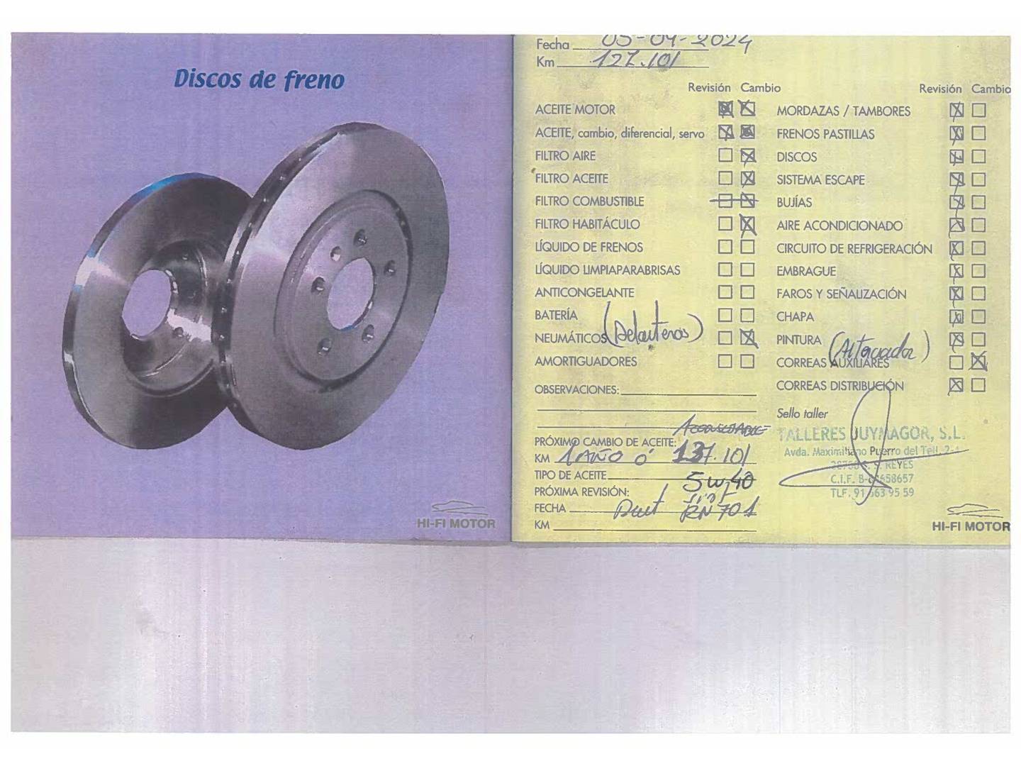 Foto del mantenimiento del Renault Mégane Renault Megane Zen Energy TCe (130 CV)