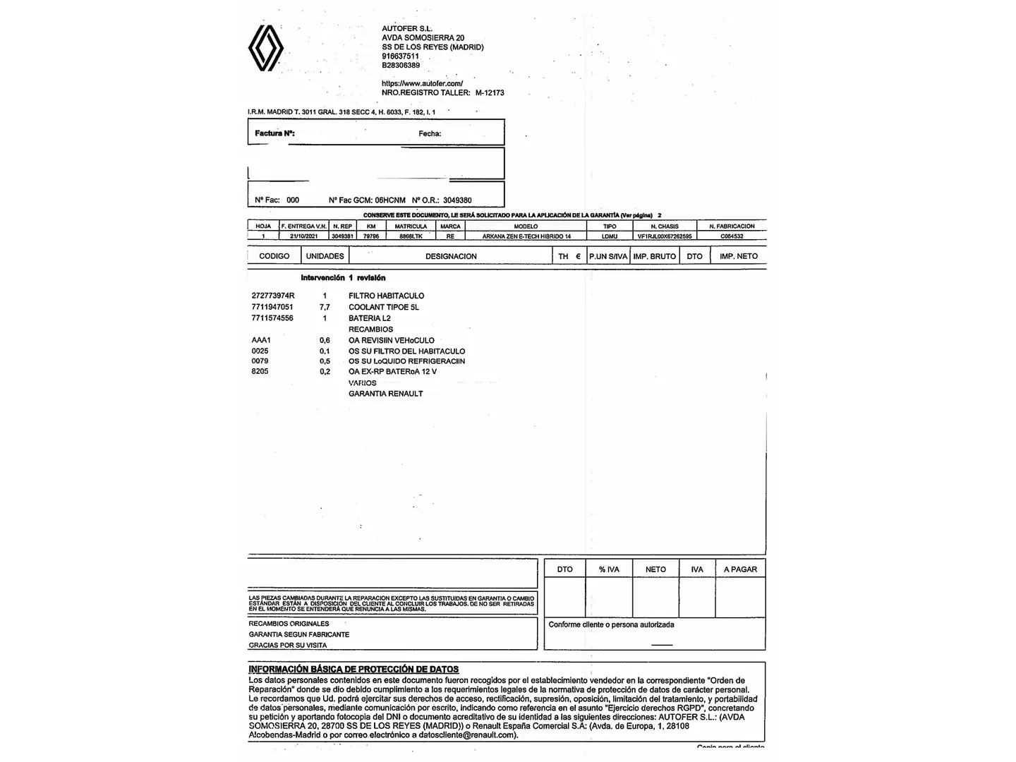 Foto Renault Arkana Renault Arkana Zen E-Tech Híbrido (145 CV)