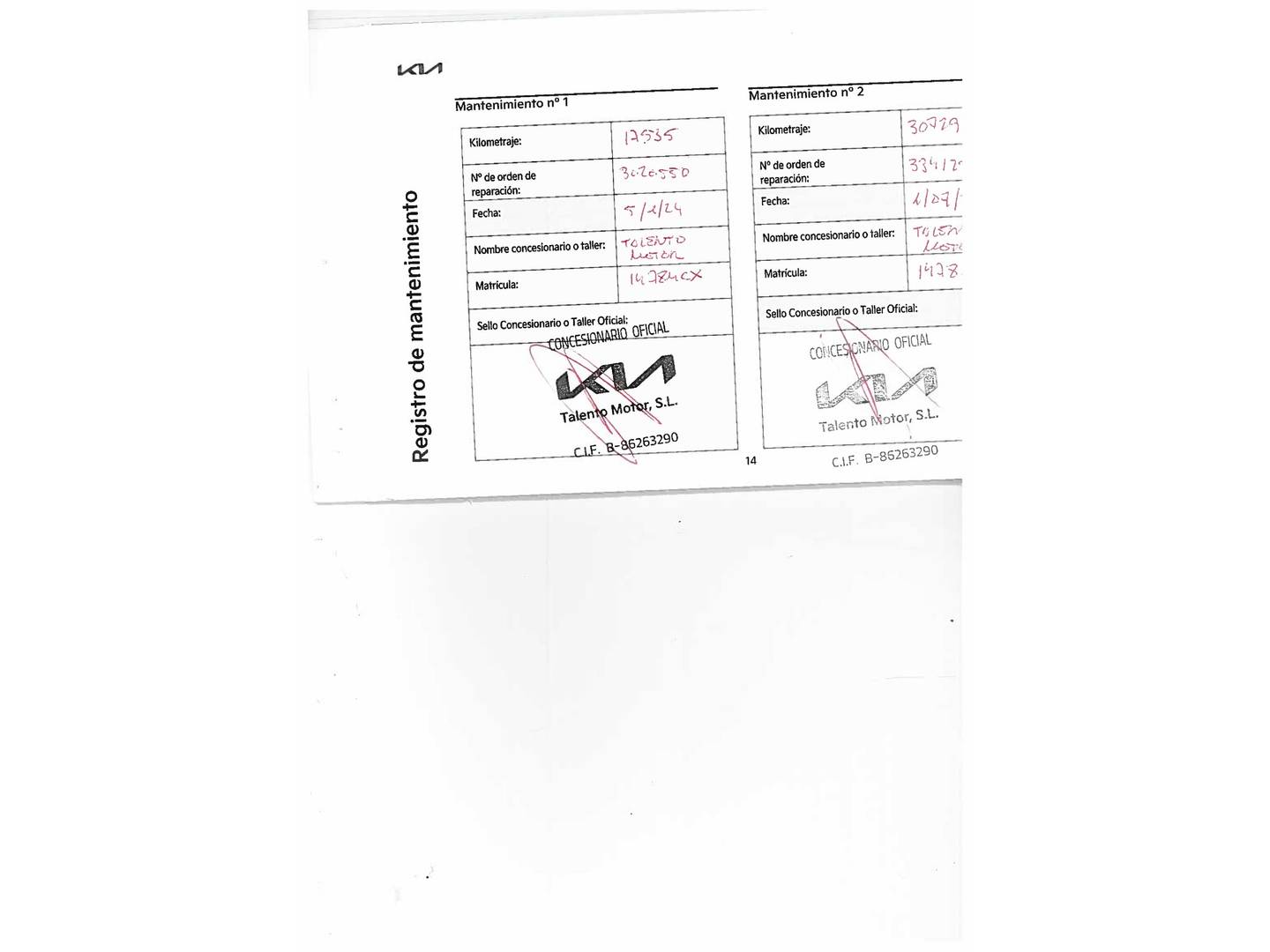 Foto del mantenimiento del KIA Sportage KIA Sportage 1.6 T-GDi Drive 4x2 (150 CV)
