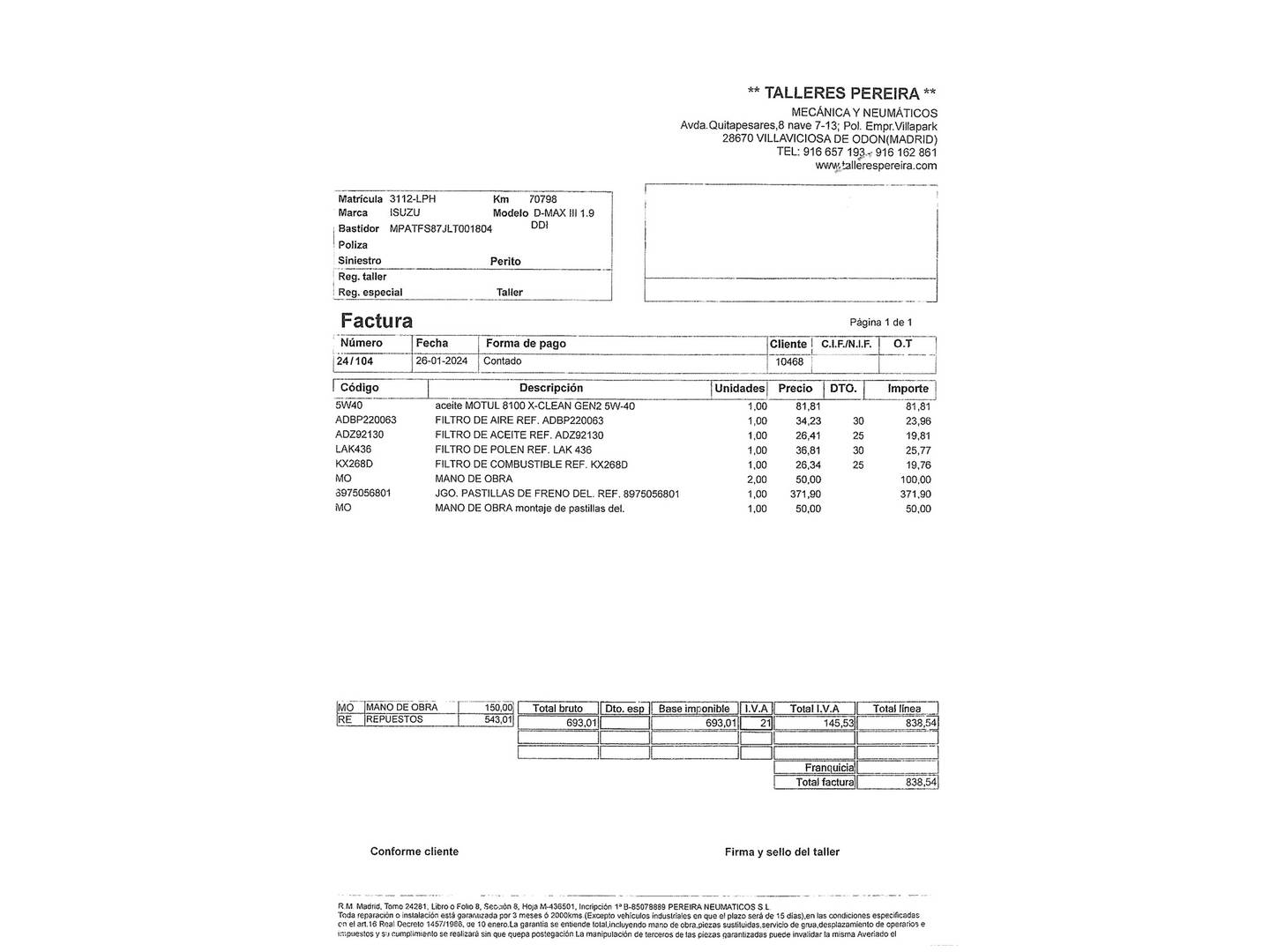 Foto Isuzu D-Max Isuzu D-Max 1.9 Space 4X4 A/T (163 CV)