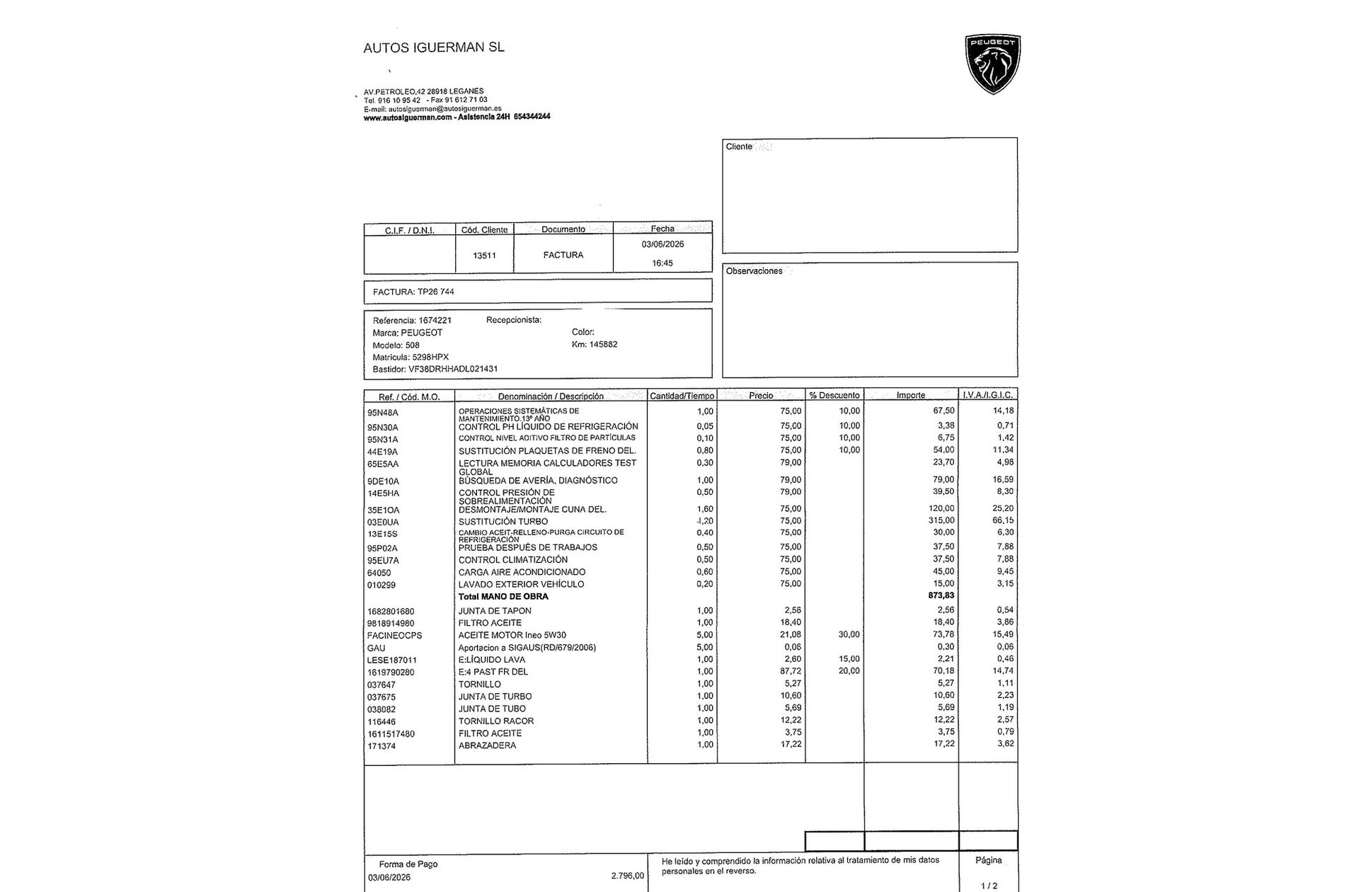 Peugeot 508 2.0 HDi Allure - foto 19