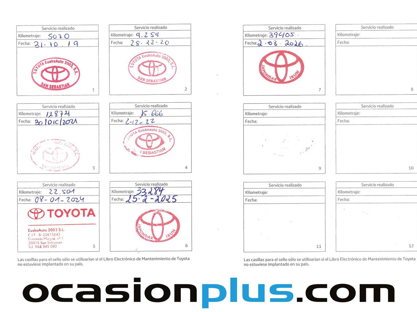 Foto del mantenimiento del Toyota Aygo Toyota Aygo 1.0 VVT-i x-play business (69 CV)