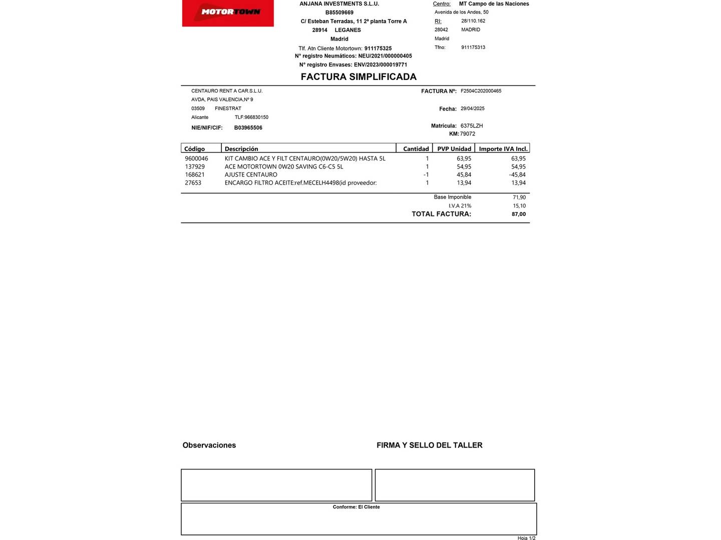 Foto del mantenimiento del Ford Puma Ford Puma 1.0 EcoBoost MHEV Titanium Design (125 CV)