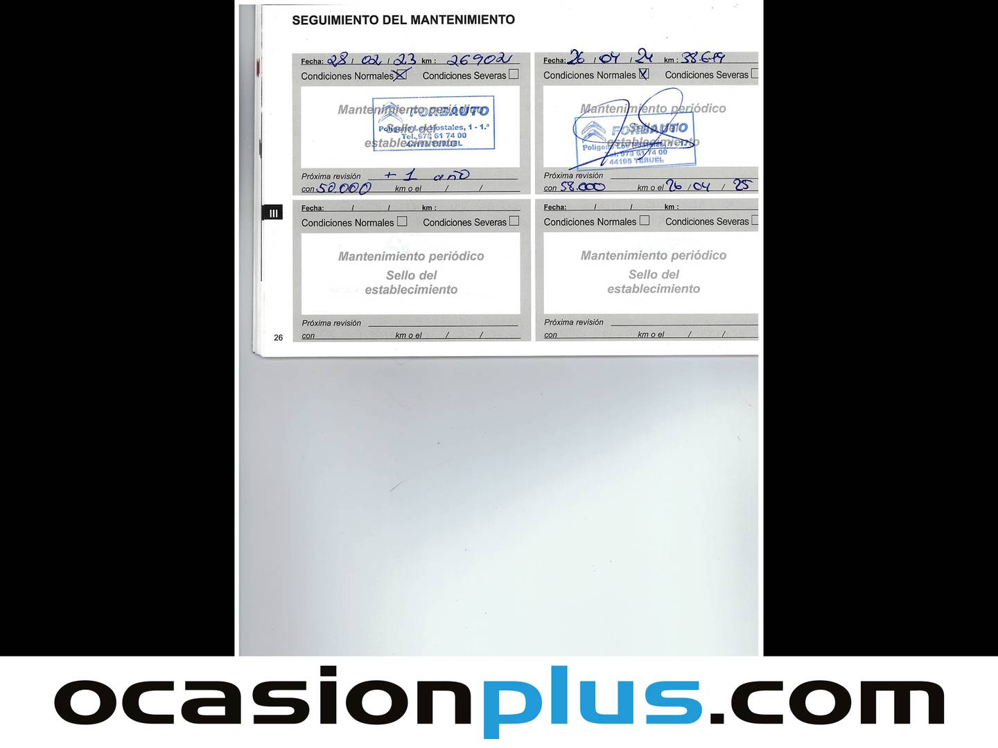 Foto del mantenimiento del DS DS 7 Crossback DS DS7 Crossback PureTech 225 Performance Line Auto (225 CV)