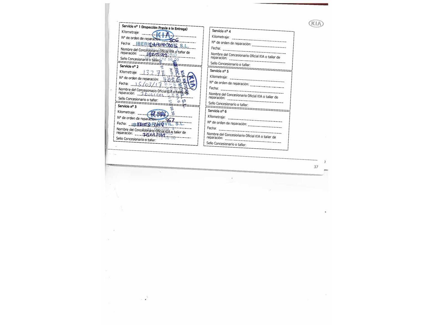 Foto del mantenimiento del KIA Sportage KIA Sportage 1.6 GDI Drive 4x2 (135 CV)
