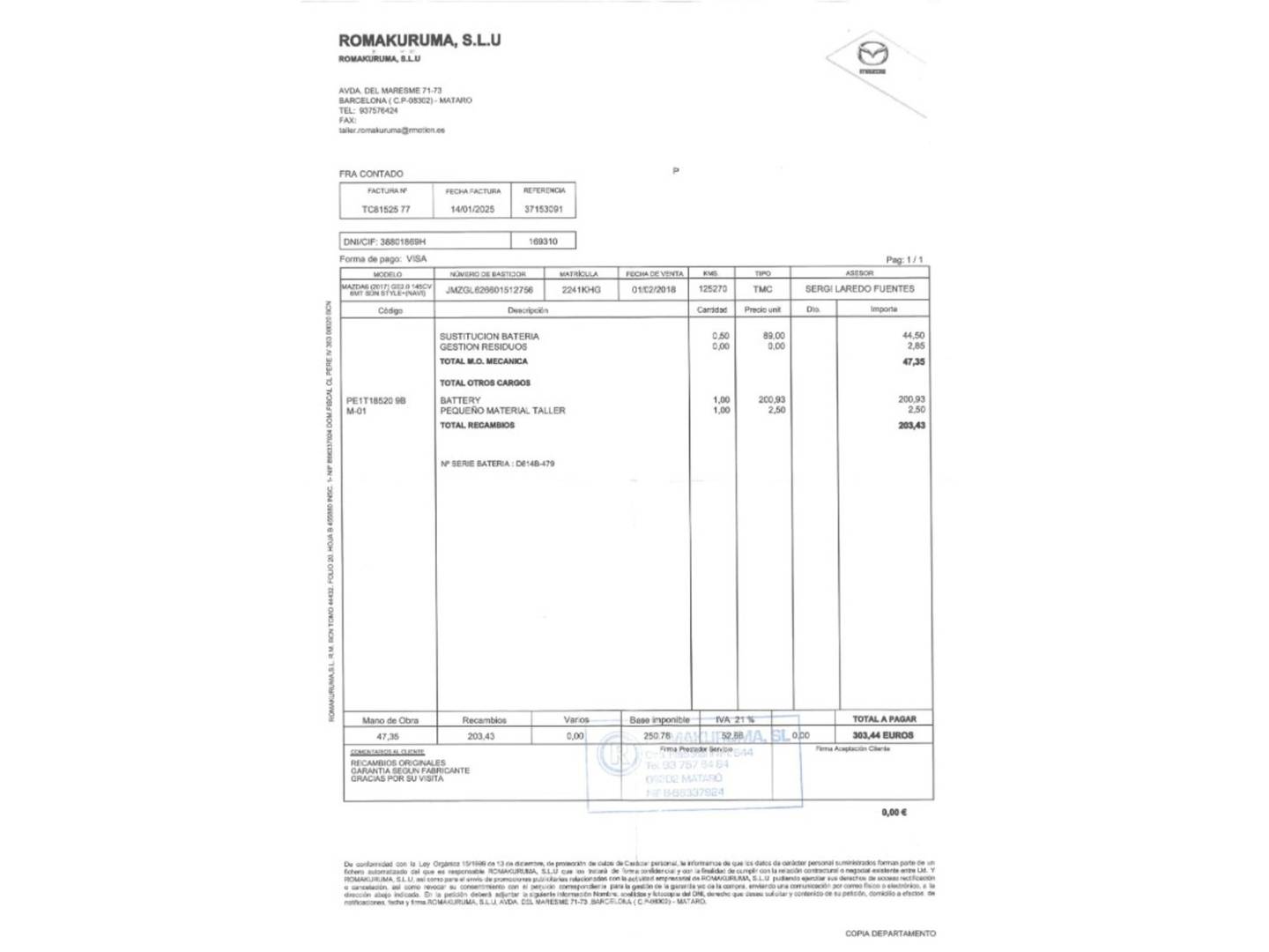 Foto Mazda Mazda6 Mazda Mazda 6 2.0 GE Style+Nav (145 CV)