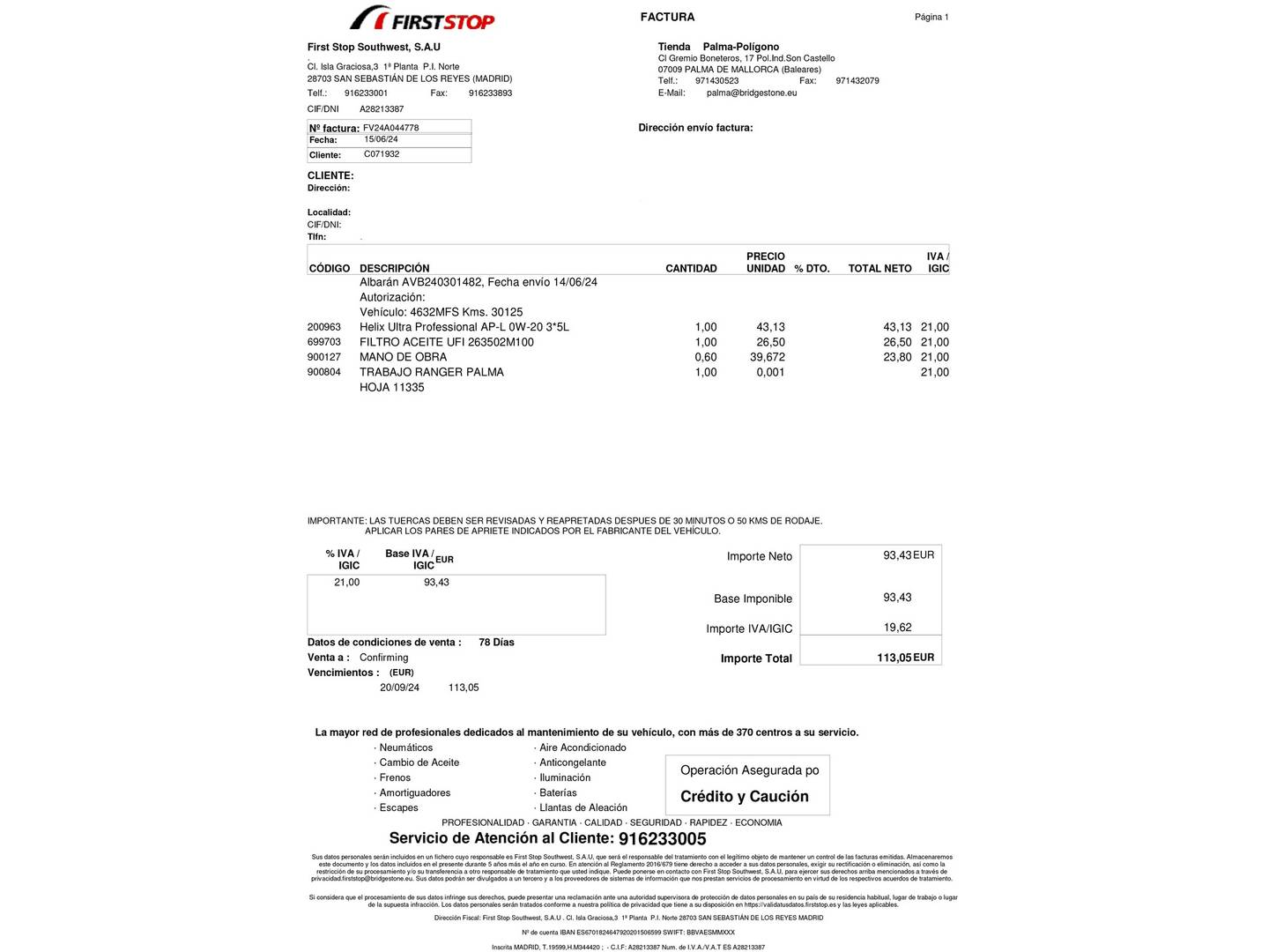 Foto del mantenimiento del Hyundai Tucson Hyundai Tucson 1.6 TGDI Klass 4x2 (150 CV)