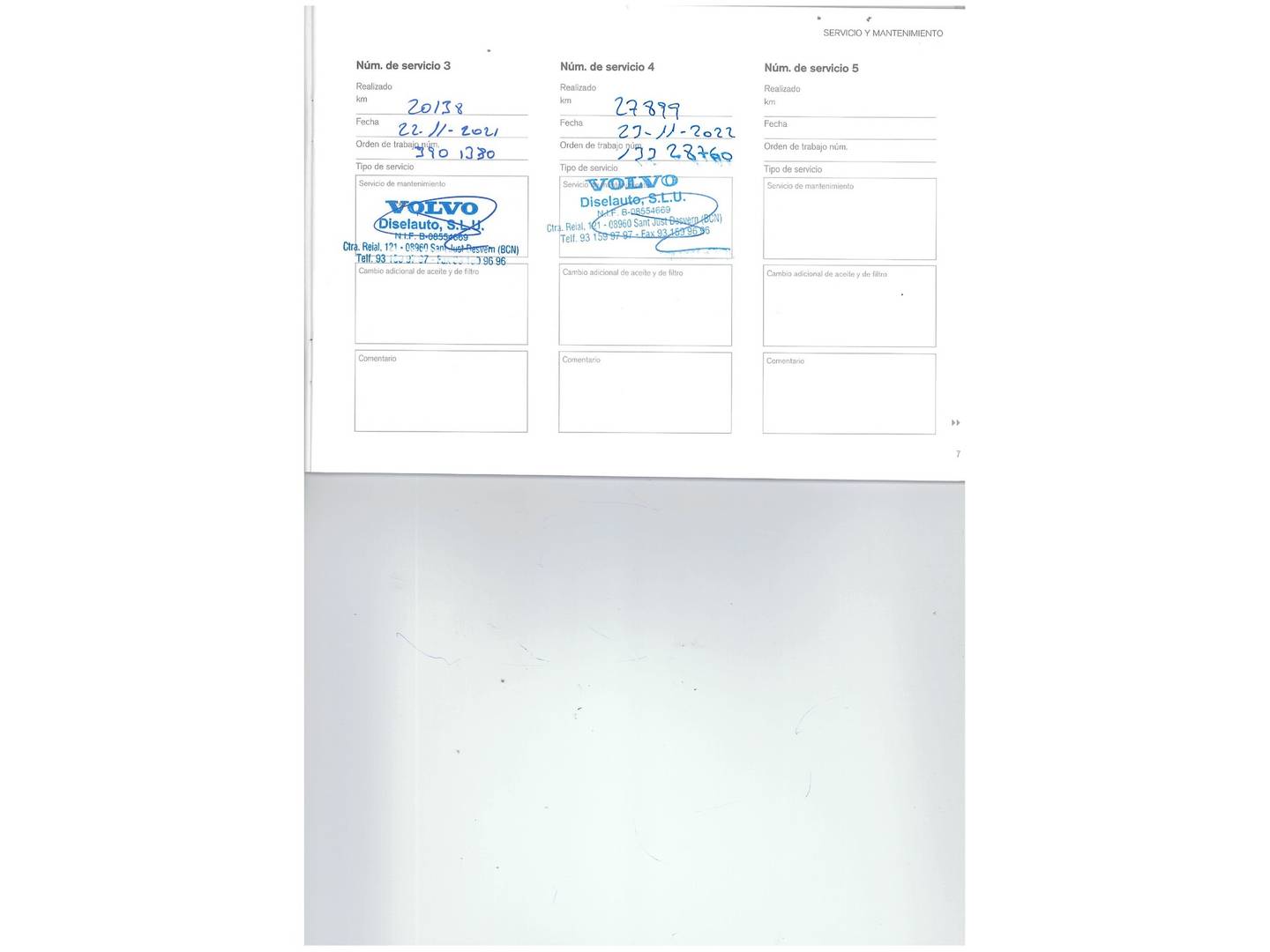 Foto del mantenimiento del Volvo XC40 Volvo XC40 T3 (156 CV)