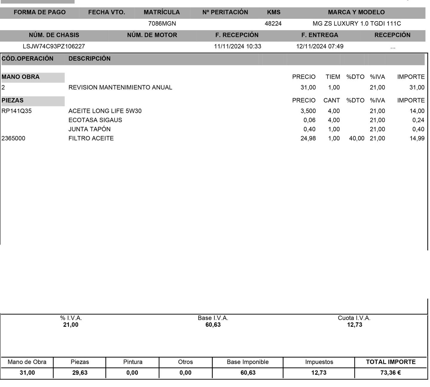 Foto MG ZS MG ZS 1.0T Luxury (111 CV)