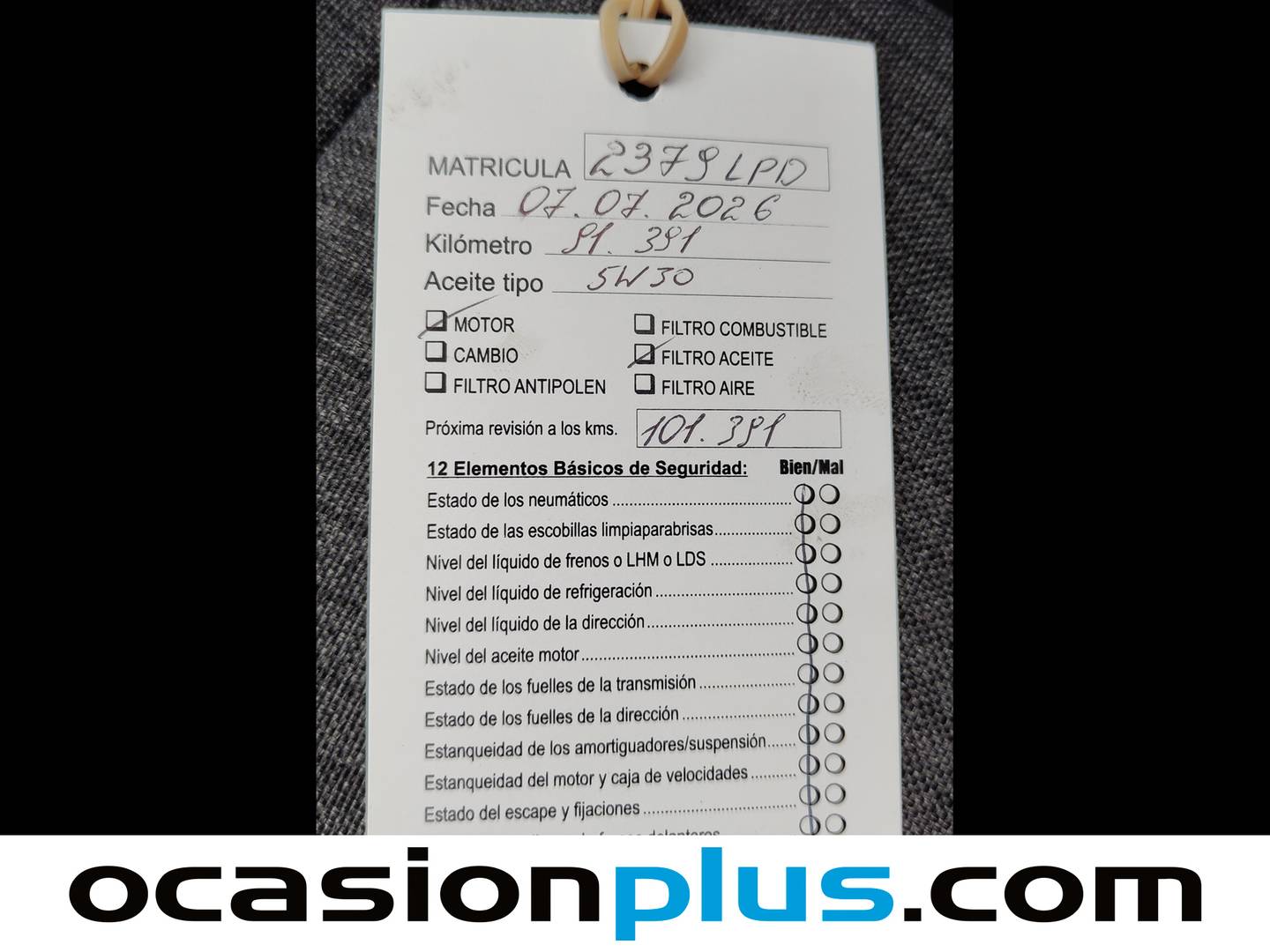 Foto del mantenimiento del Peugeot 508 Peugeot 508 BlueHDi 130 S&S Allure EAT8 (130 CV)