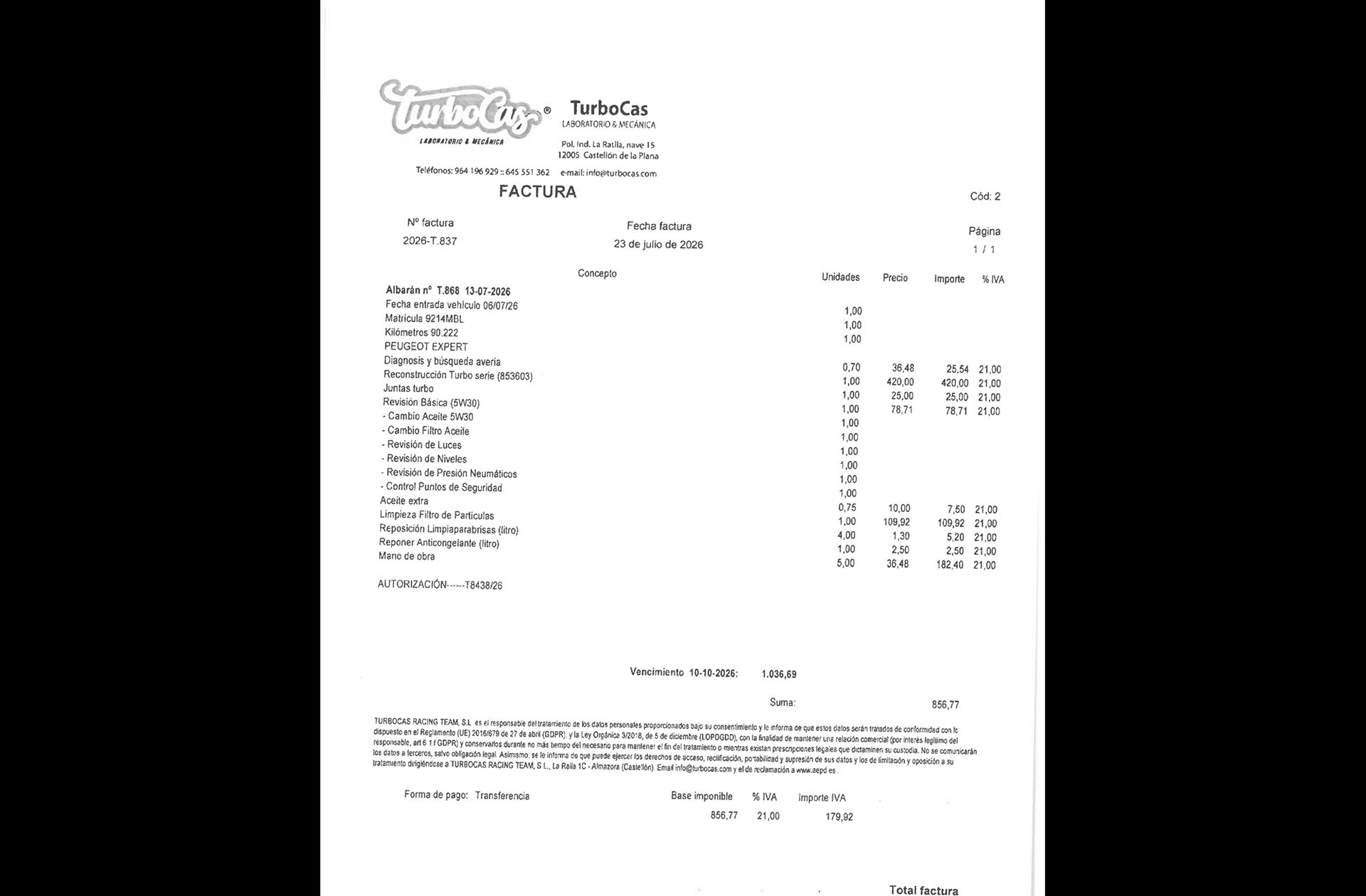 Peugeot Expert Furgon BlueHDi 120 Pro Standard - foto 13