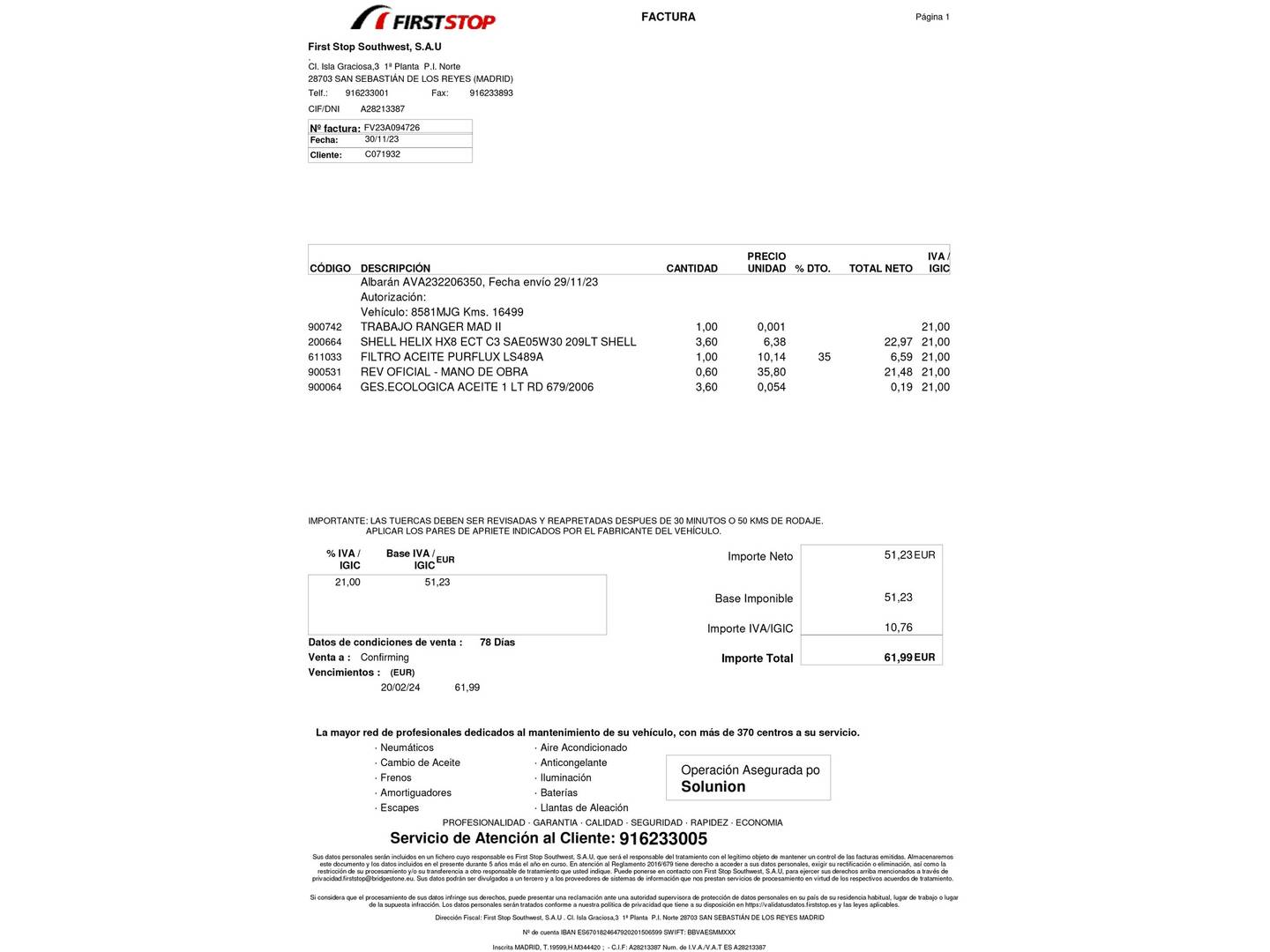 Foto del mantenimiento del KIA Ceed KIA Ceed 1.6 MHEV iMT Drive (136 CV)