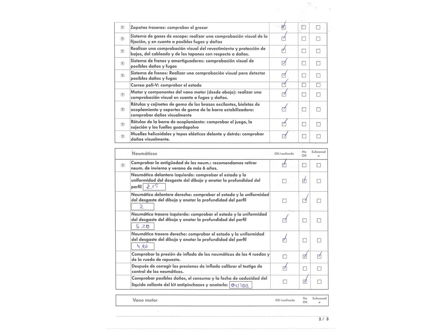 Foto del mantenimiento del Seat Arona Seat Arona 1.0 TGI GNC Xcellence (90 CV)