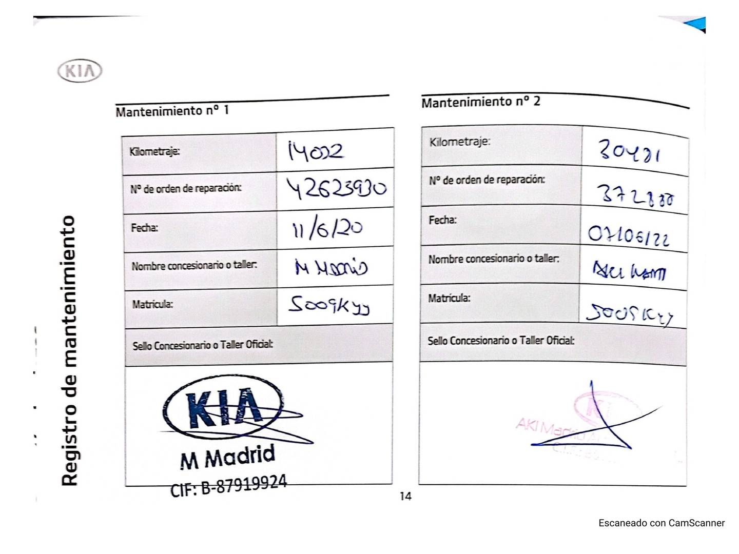 Foto del mantenimiento del KIA Sportage KIA Sportage 1.6 MHEV GT Line Essential Plus 4x2 DCT (177 CV)
