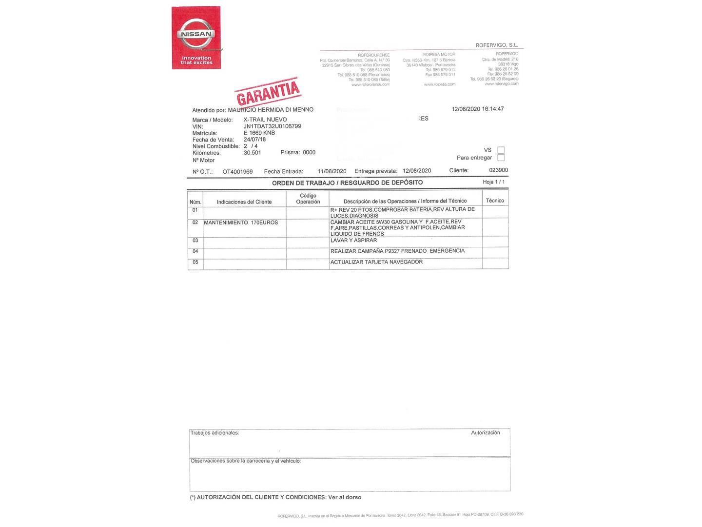 Nissan X-TRAIL Nissan X-Trail 1.6 DIG-T N-Connecta 4x2 (163 CV) 163cv