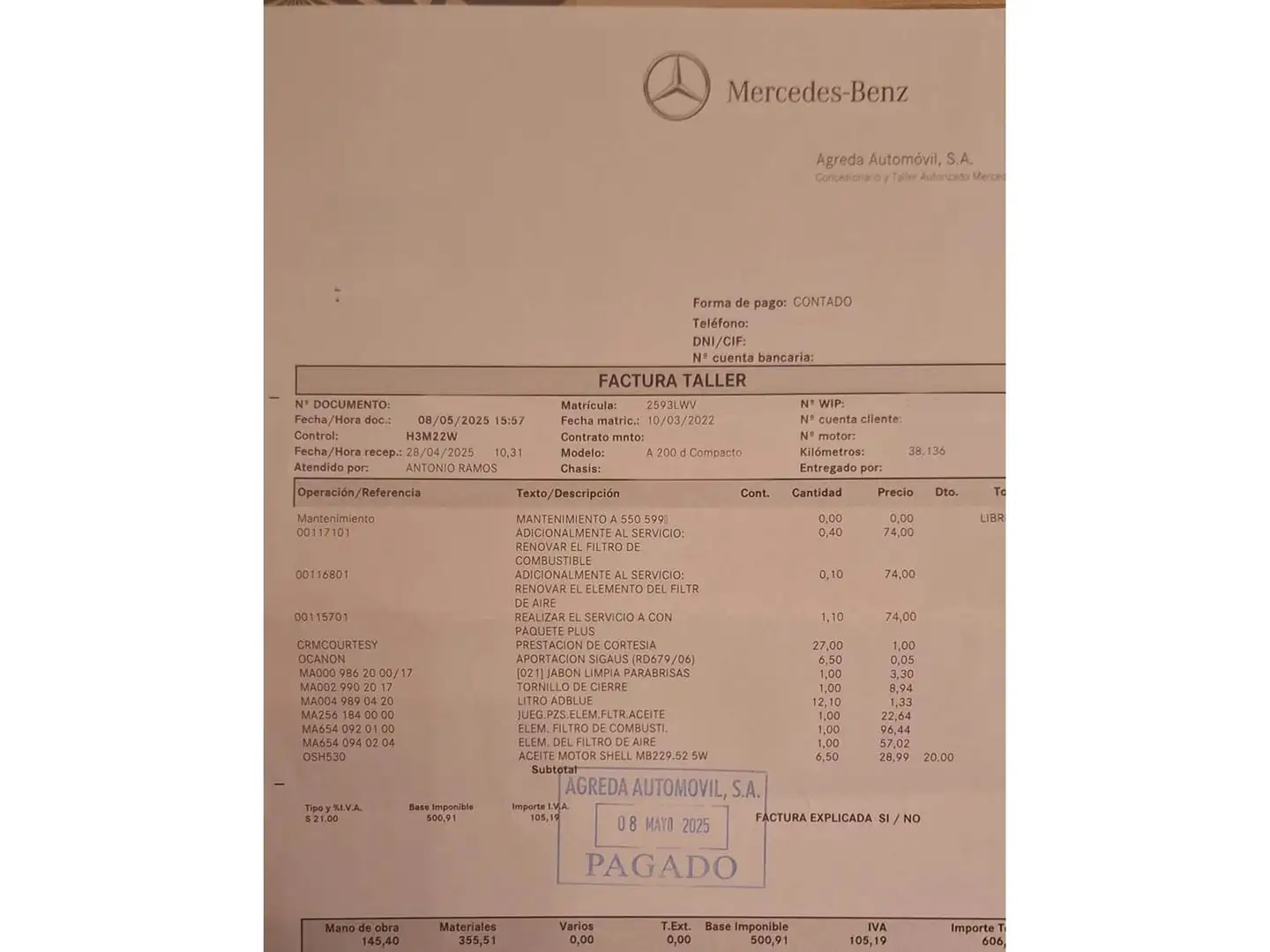 Foto Mercedes Clase A Mercedes-Benz Clase A 200 d (150 CV) Pack AMG